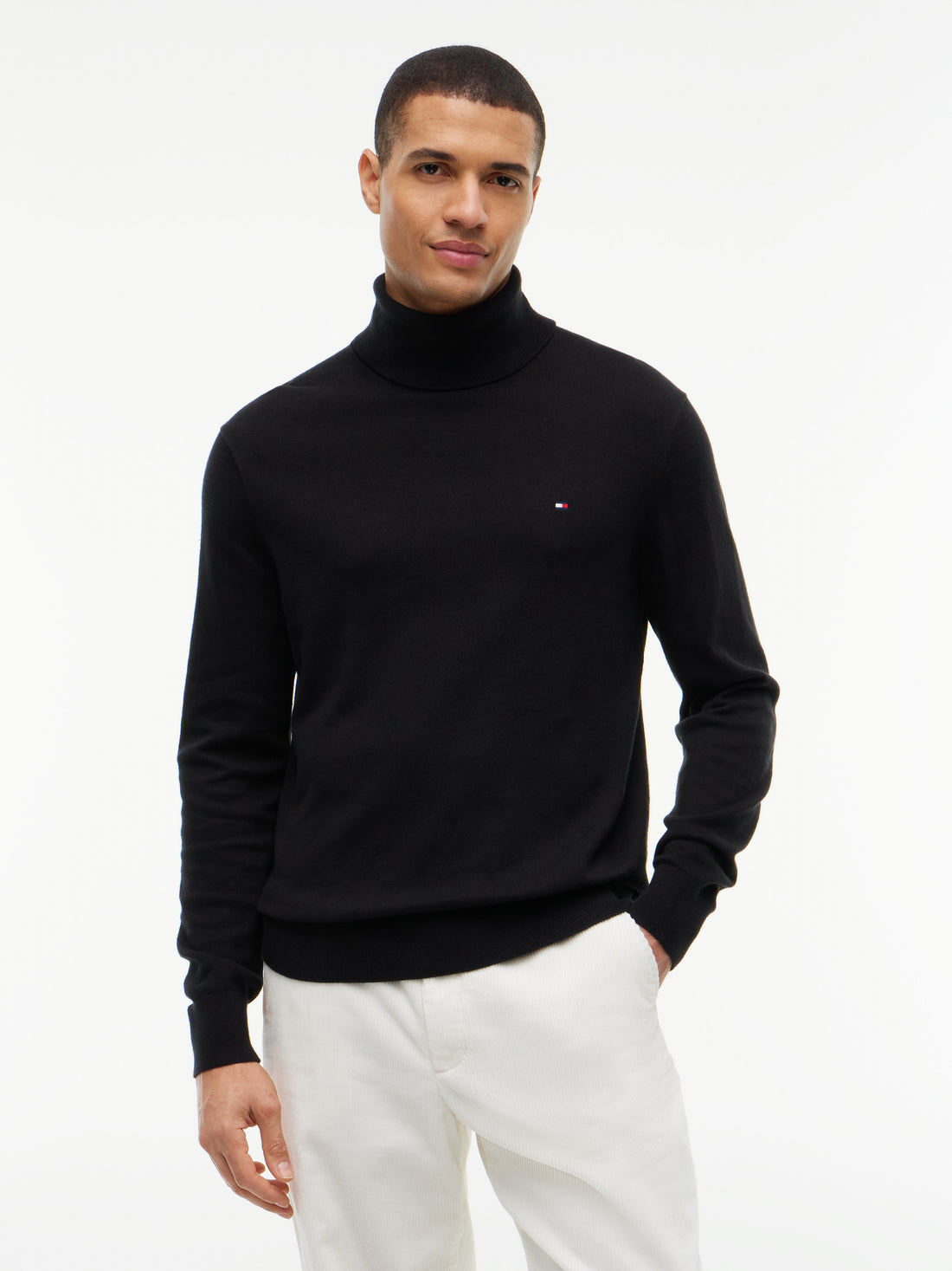 PIMA ORG CTN CASHMERE ROLL NECK