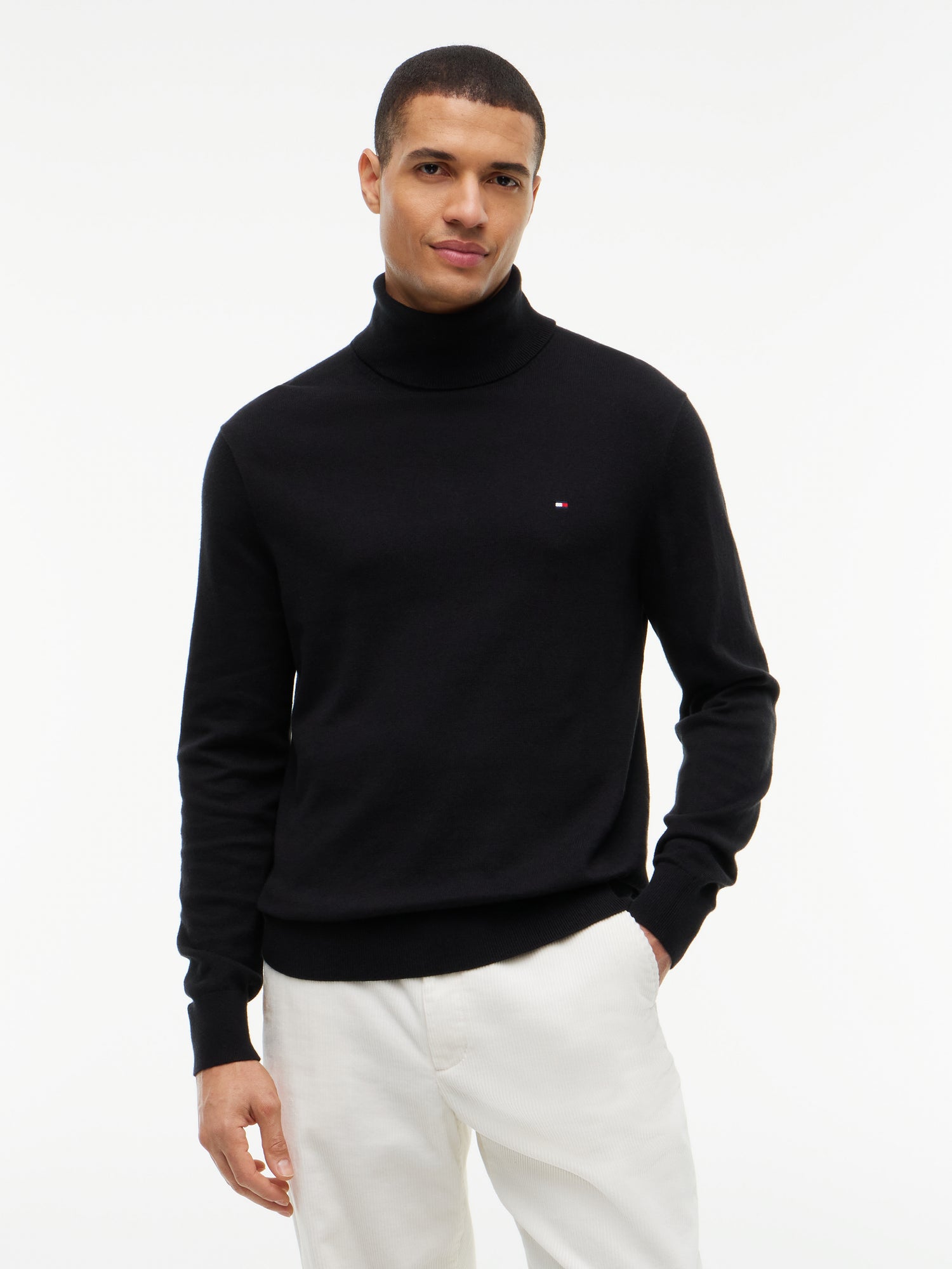 PIMA ORG CTN CASHMERE ROLL NECK