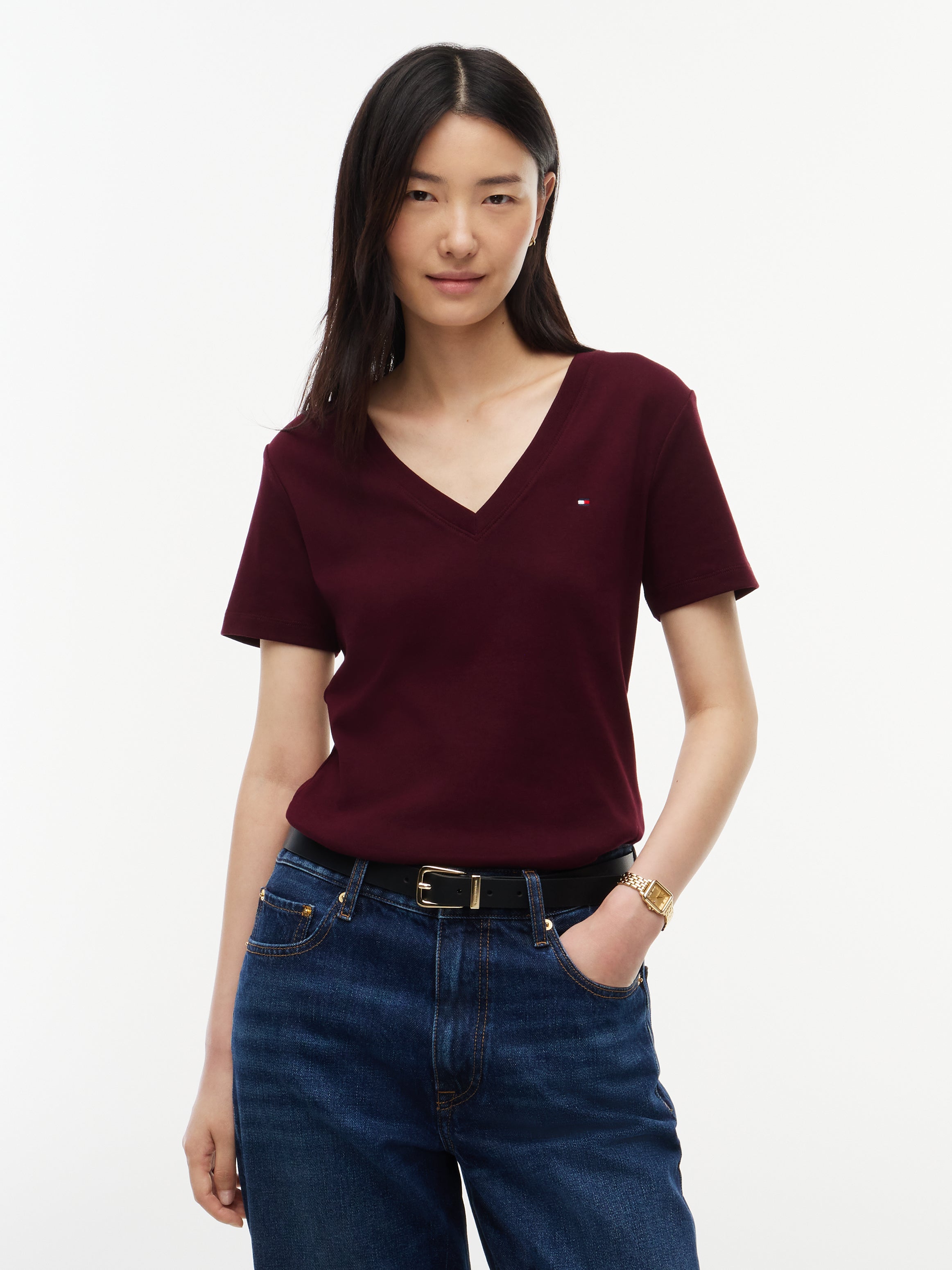 T Shirt Tops DOB - TOMMY HILFIGER EUROPE B.V. - WW0WW40584