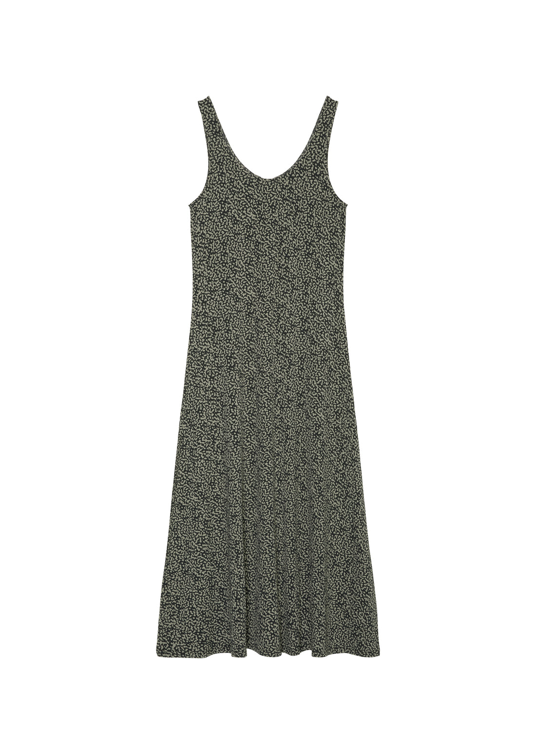 Ärmelloses Jerseykleid mit Allover-Print