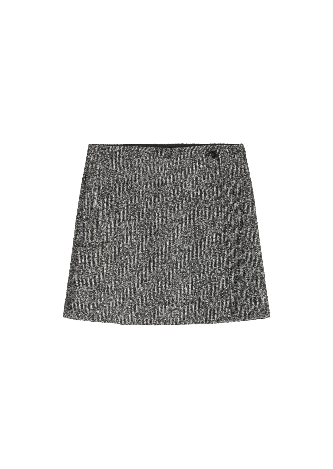 Tweed-Mini-Wickelrock shaped