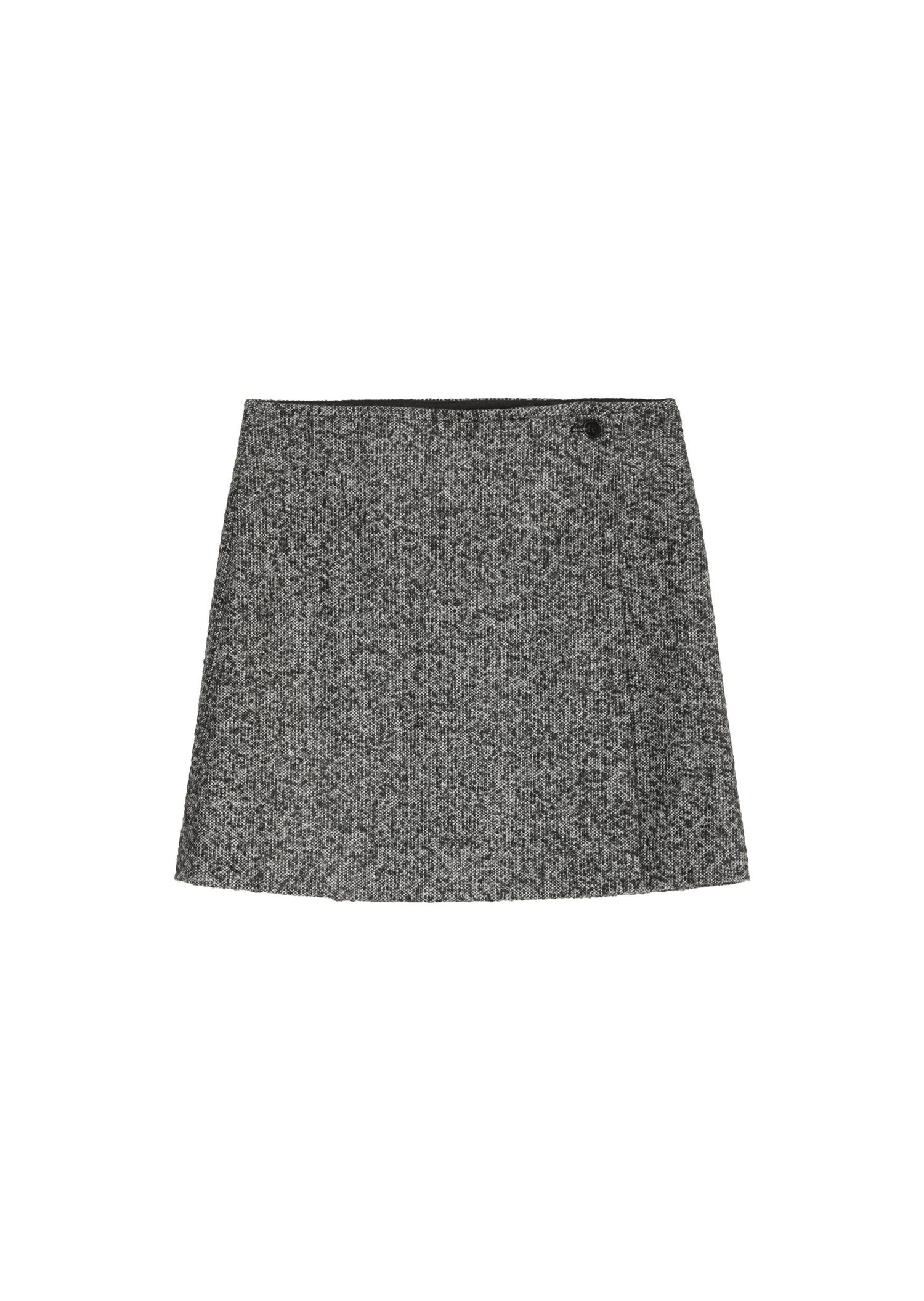 Tweed-Mini-Wickelrock shaped