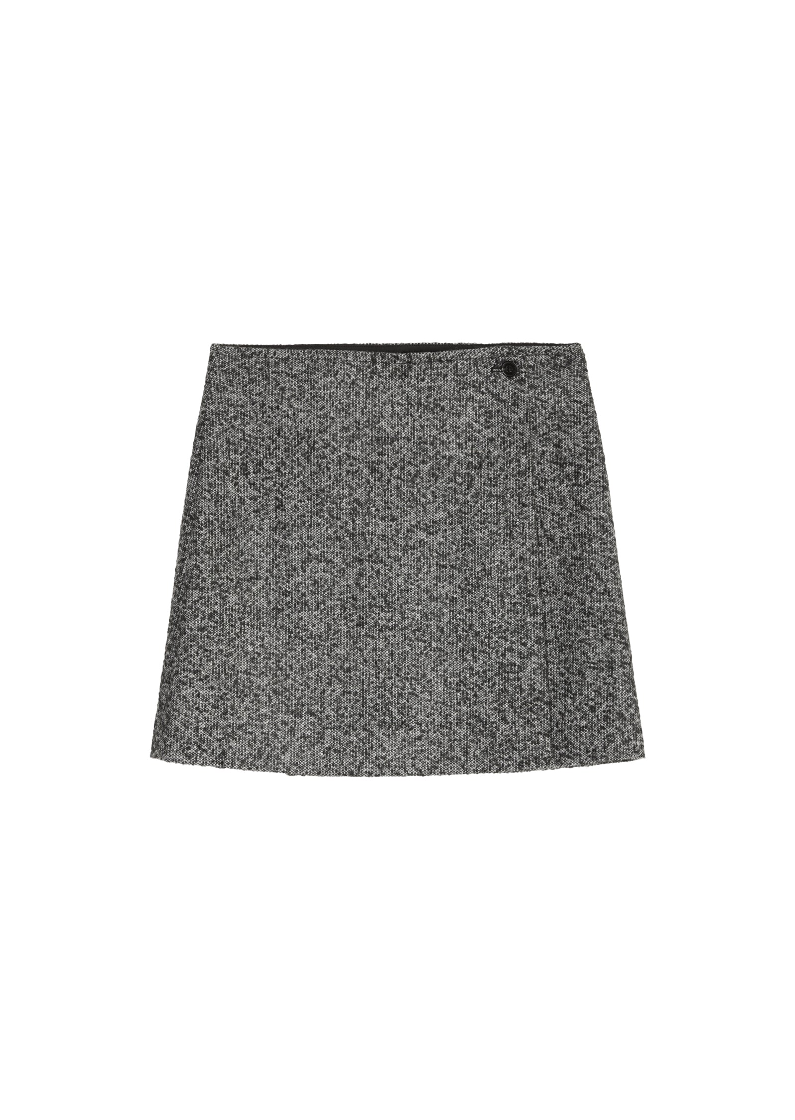 Tweed-Mini-Wickelrock shaped