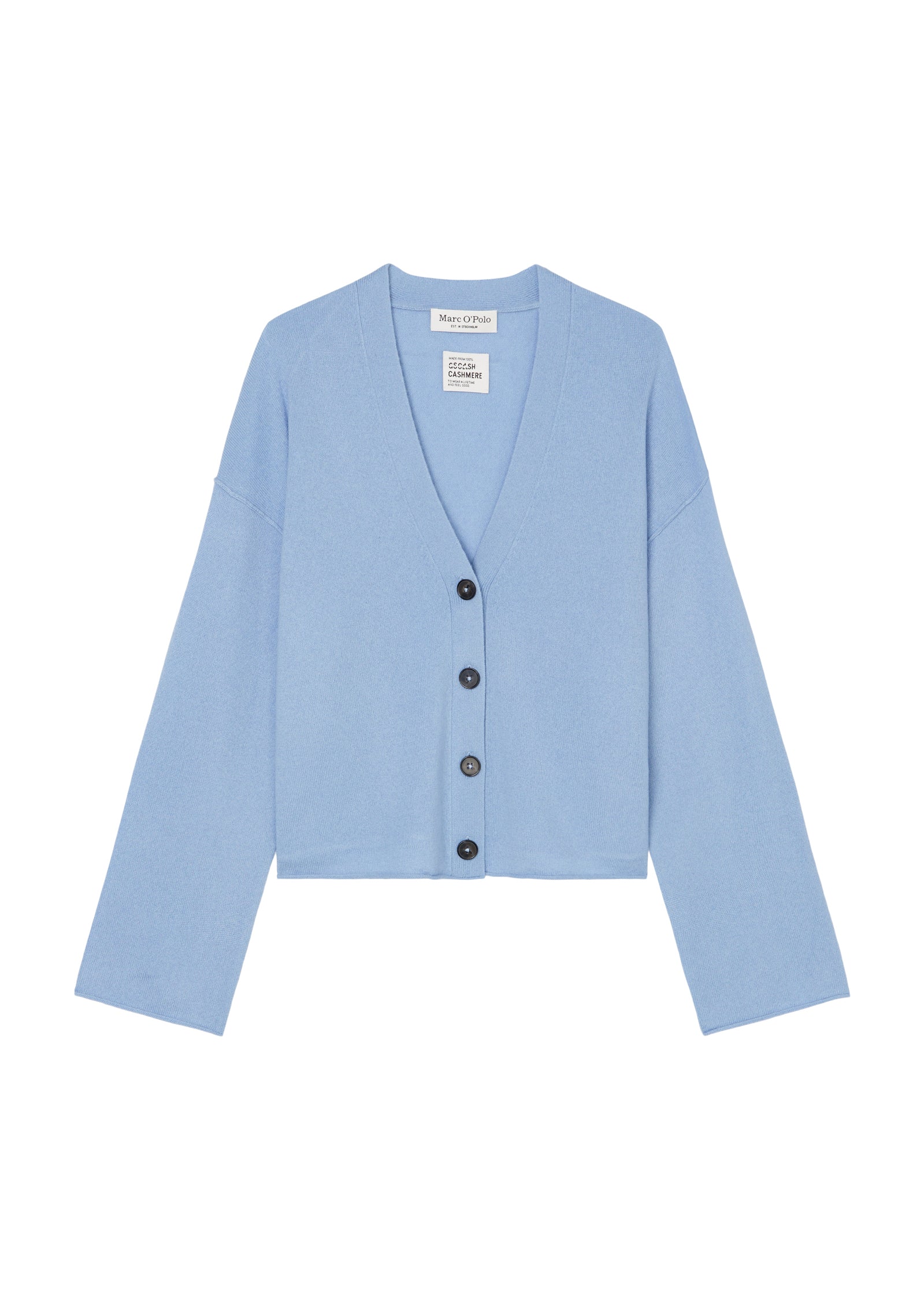 Kaschmir-Cardigan oversize cropped