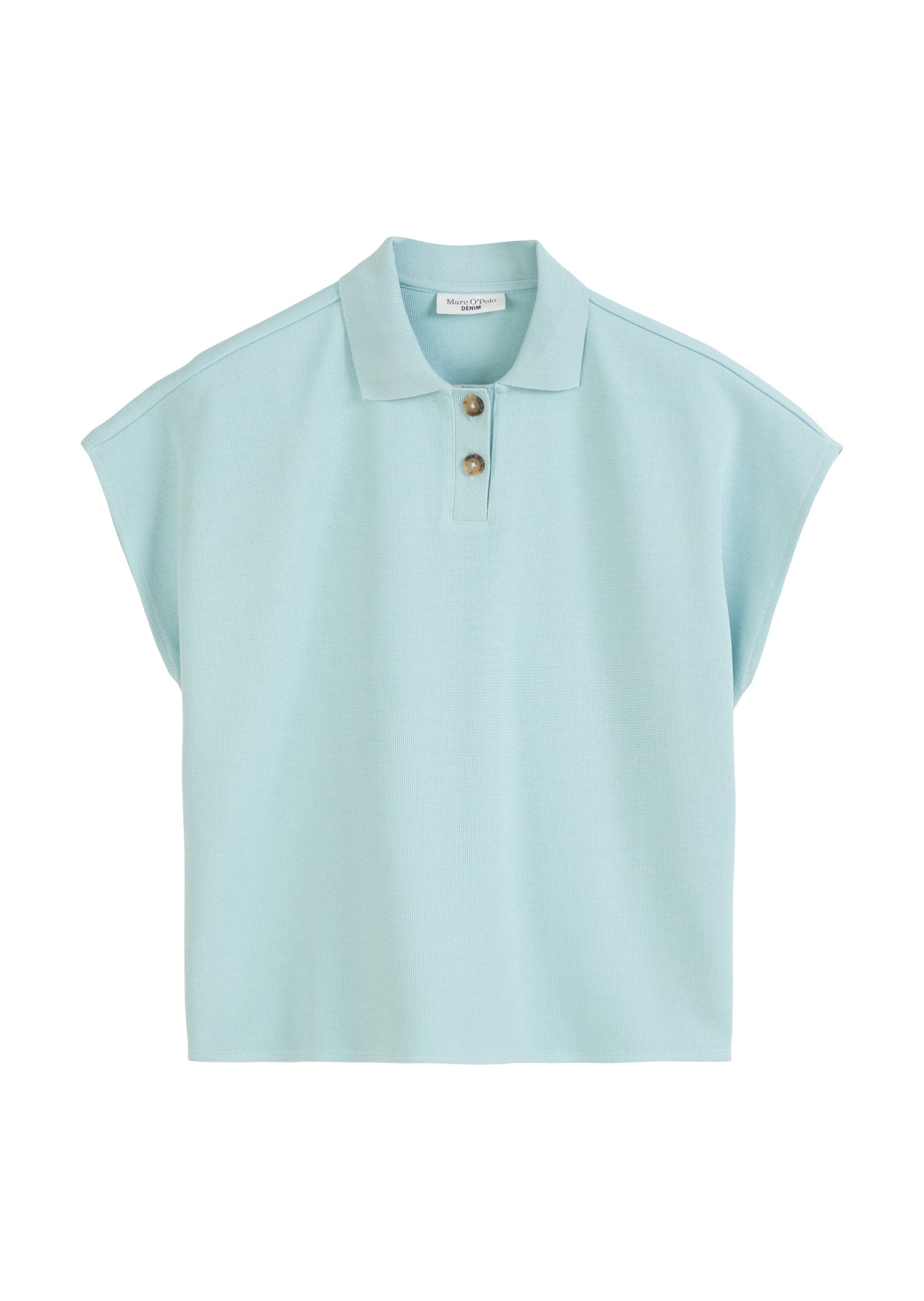 Ärmelloses Poloshirt wide