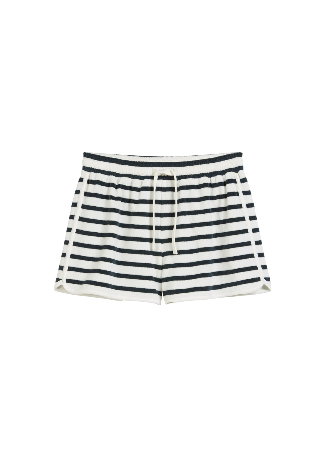 Gestreifte Frottee-Shorts regular