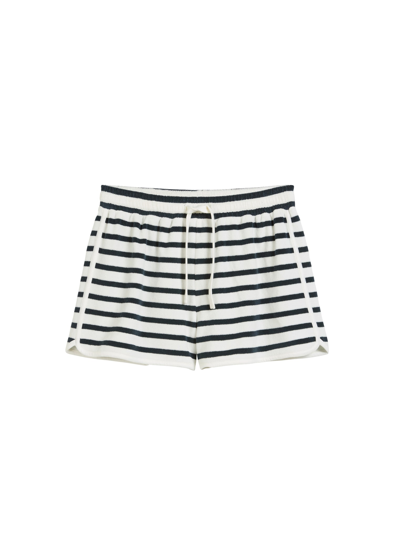 Gestreifte Frottee-Shorts regular