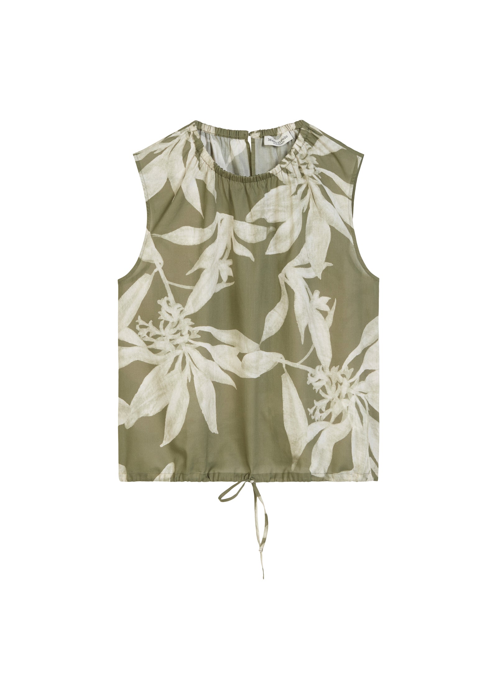 Gemustertes Blusen-Top cropped