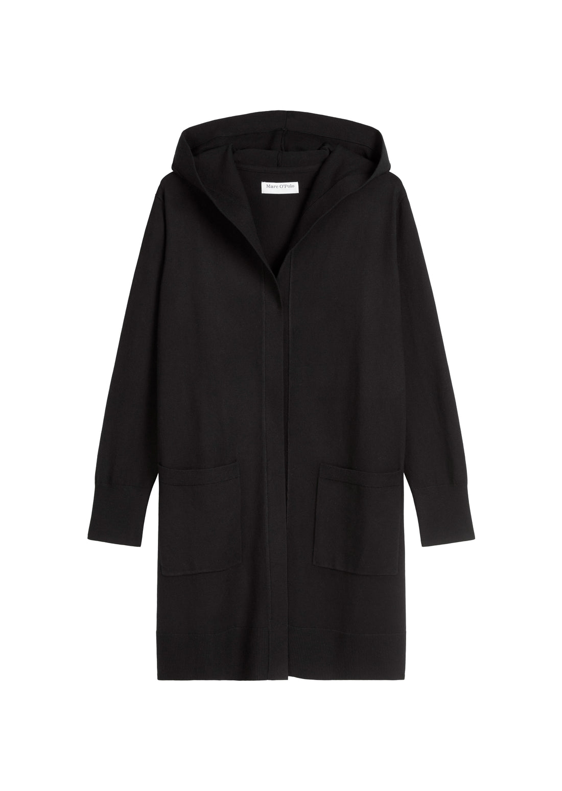 Long-Cardigan mit Kapuze relaxed
