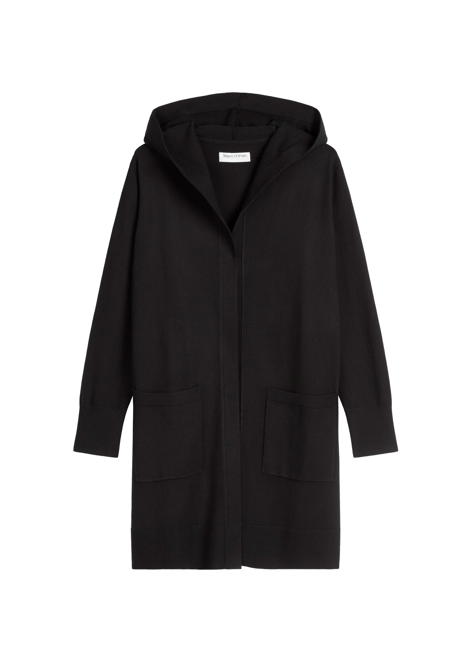 Long-Cardigan mit Kapuze relaxed