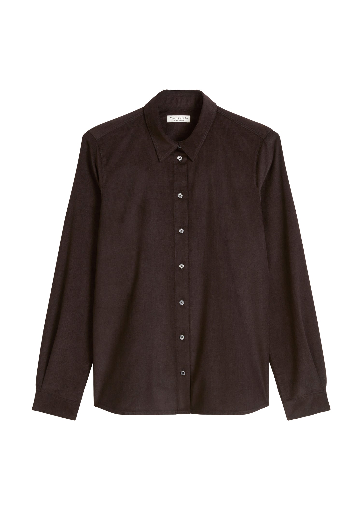 Feincord-Langarm-Bluse regular