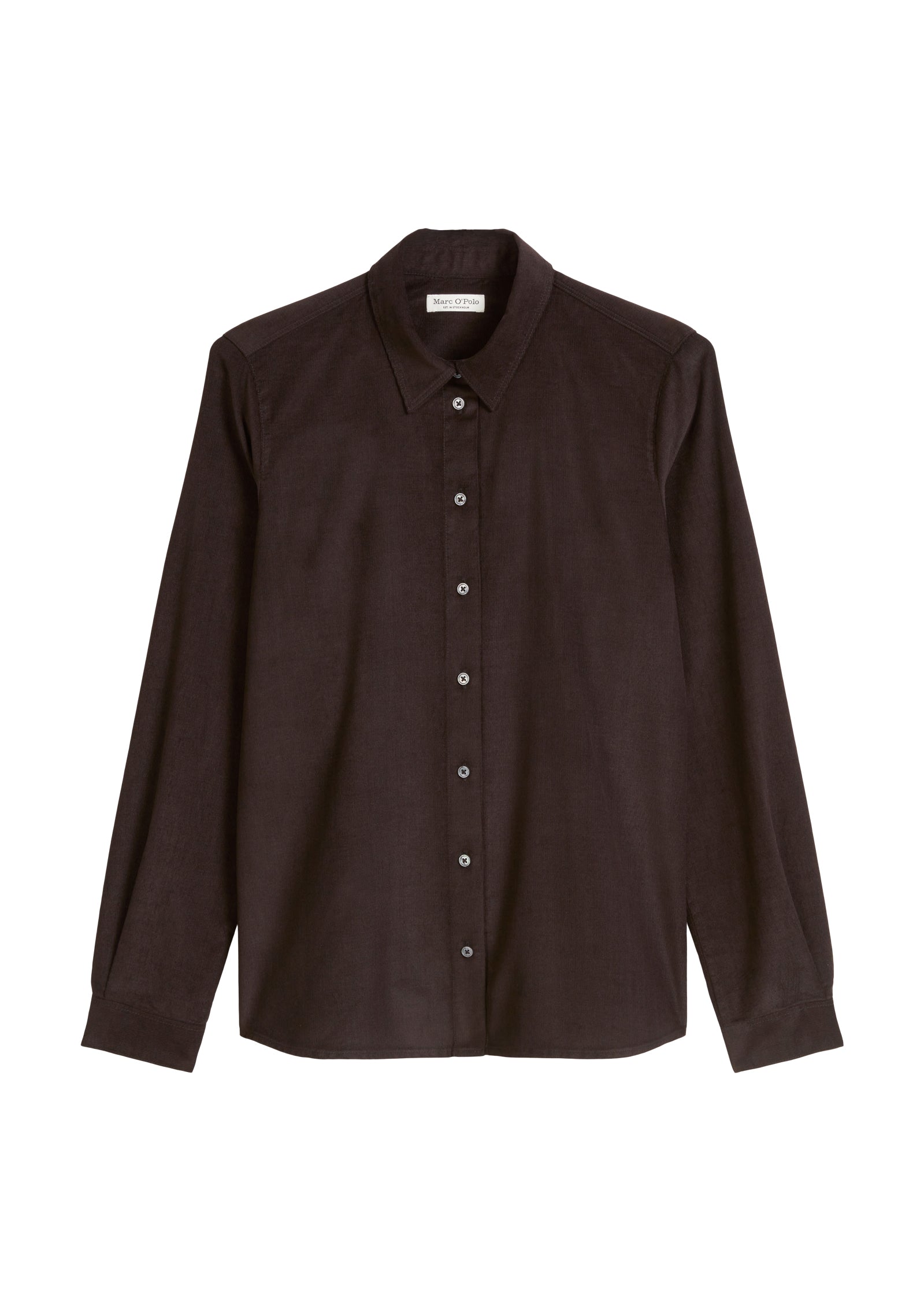 Feincord-Langarm-Bluse regular