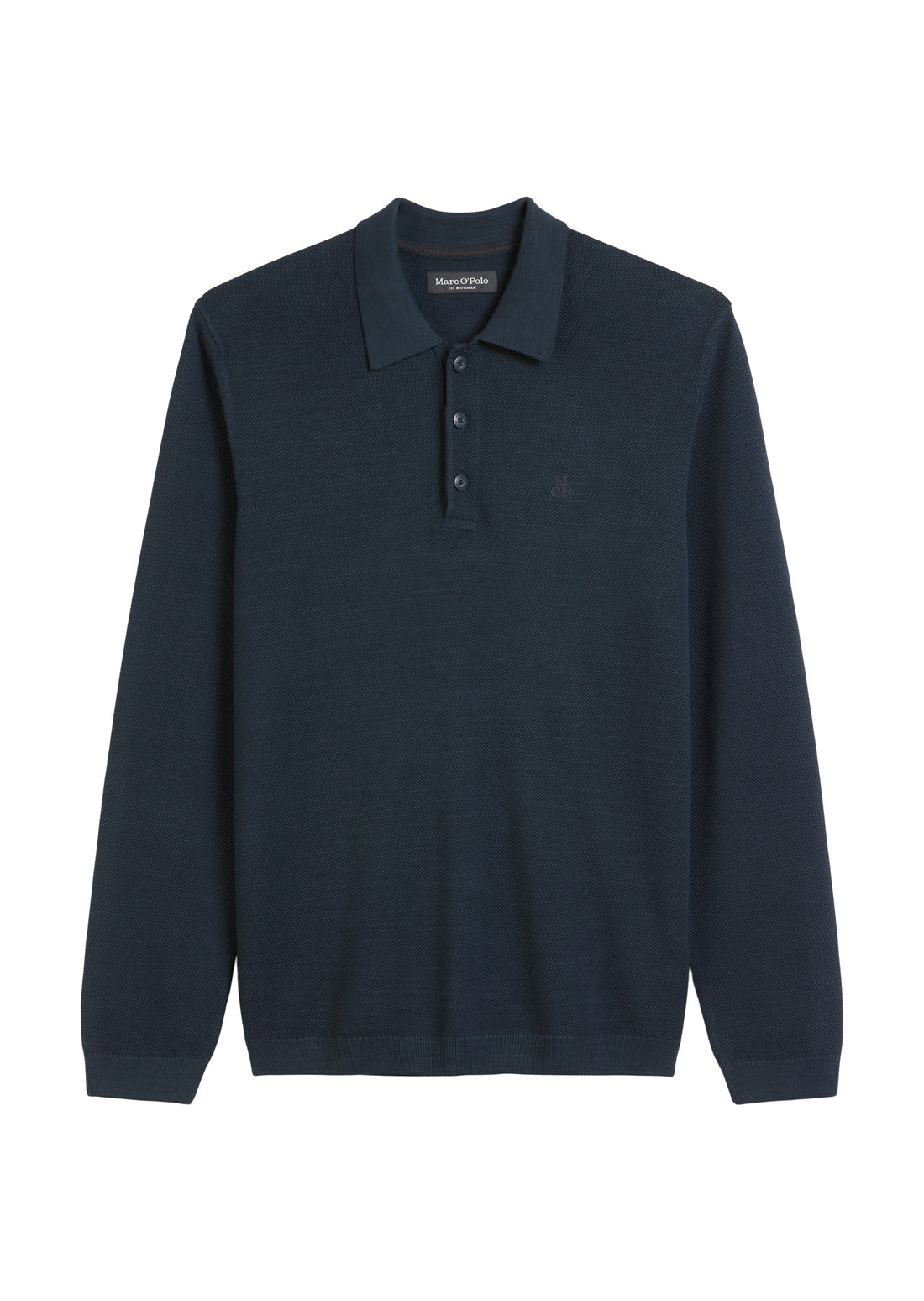 Langarm-Poloshirt Piqué regular