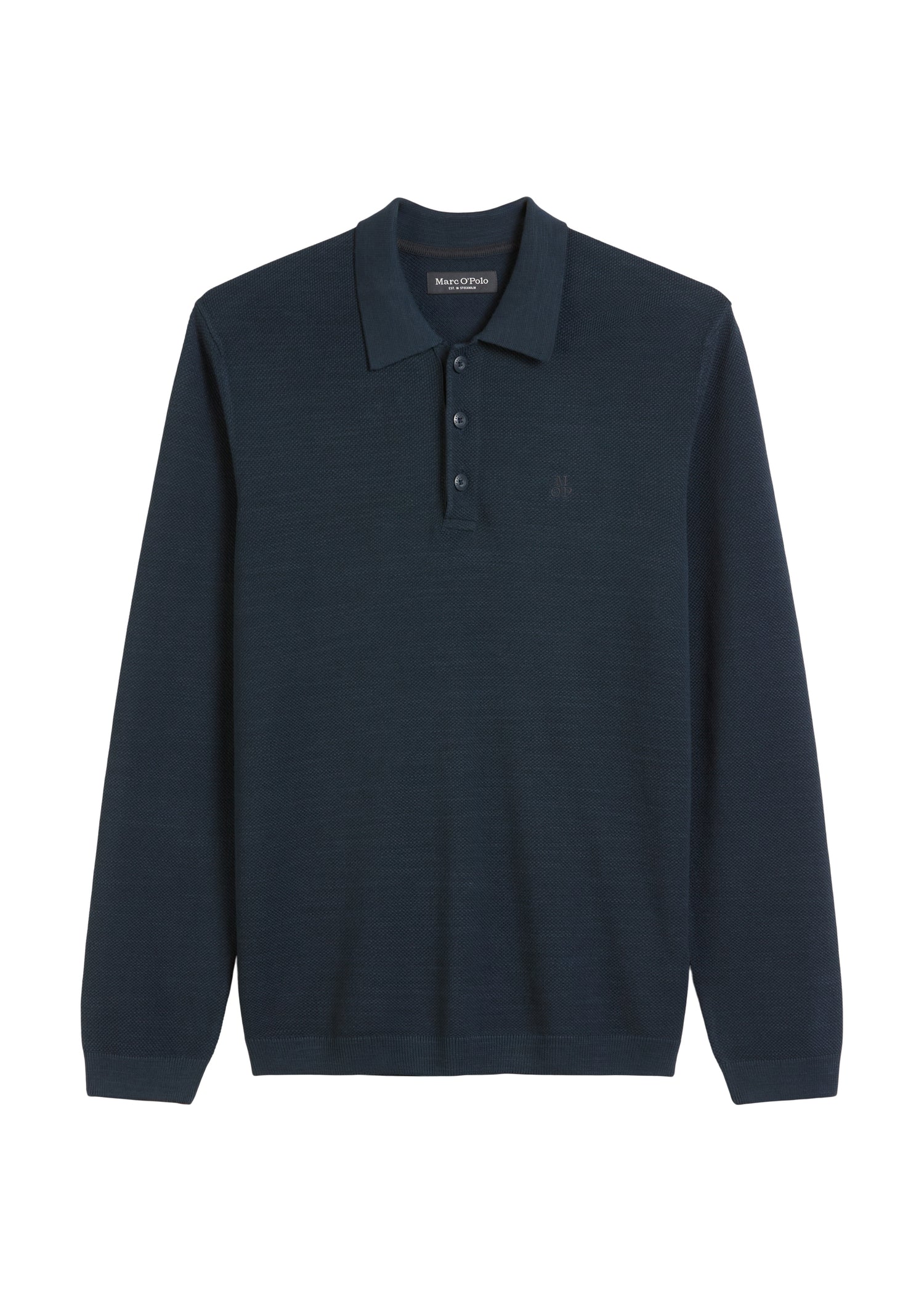 Langarm-Poloshirt Piqué regular
