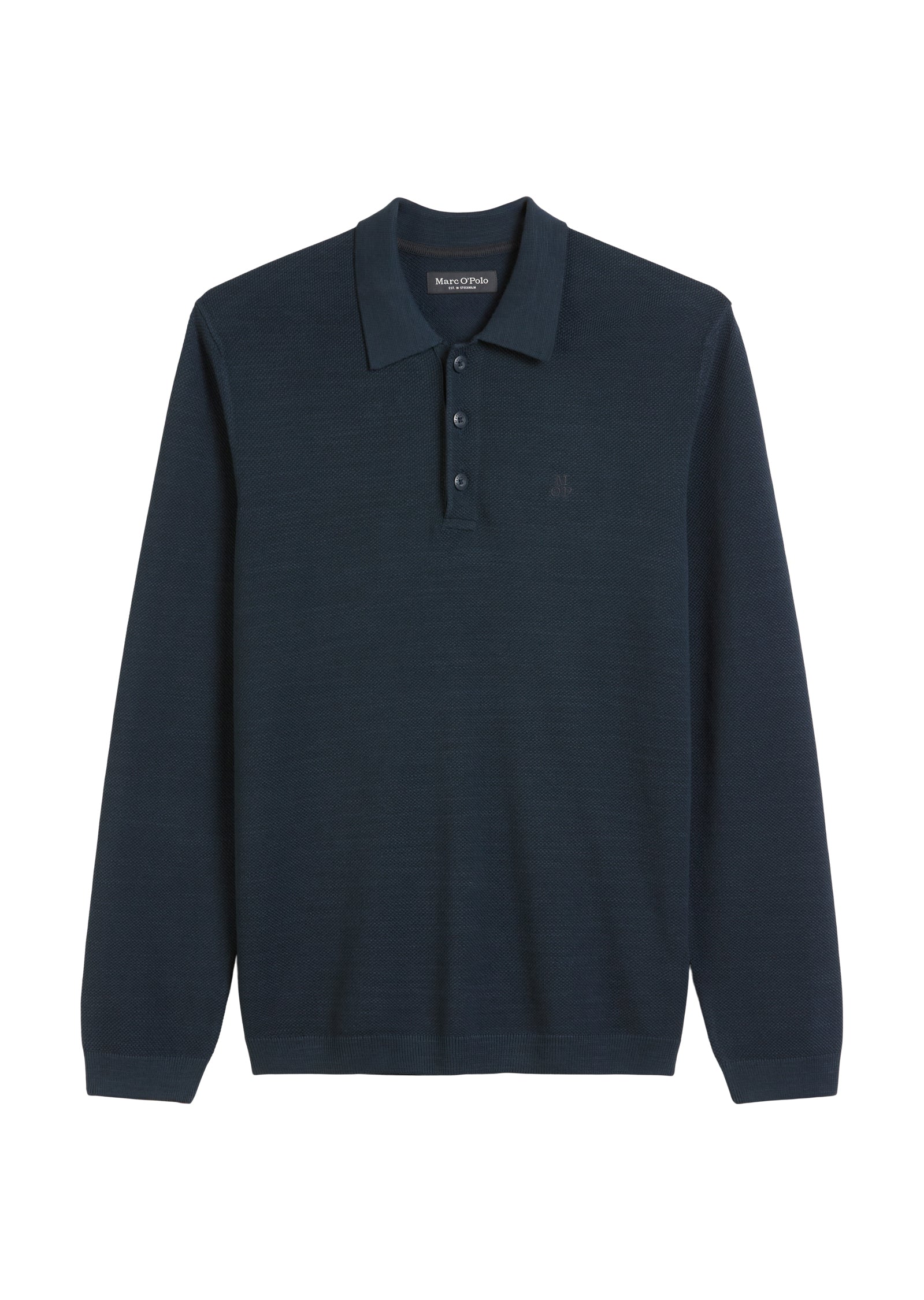 Langarm-Poloshirt Piqué regular