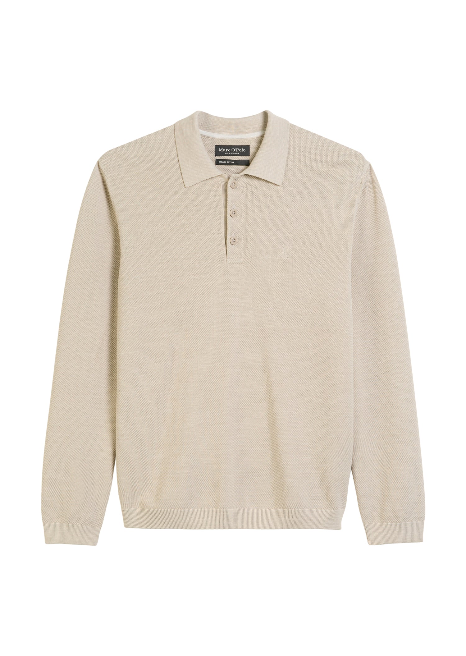 Langarm-Poloshirt Piqué regular