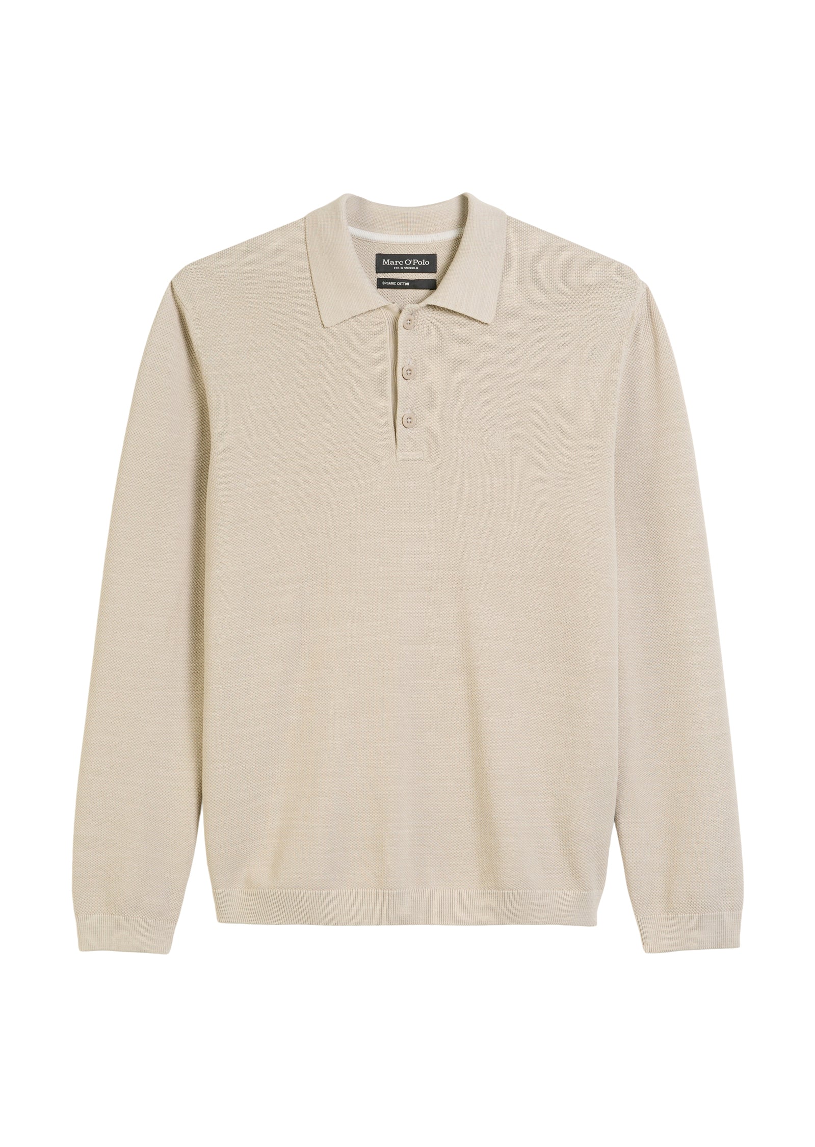 Langarm-Poloshirt Piqué regular