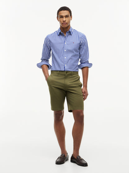 FLEX POPLIN SEASONAL STRIPE SHT