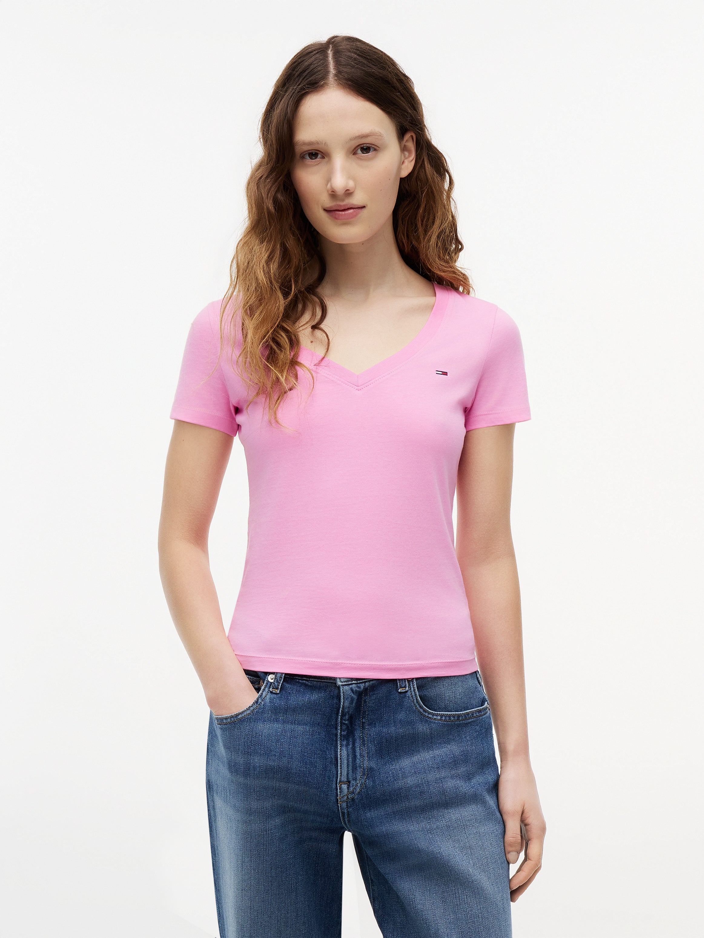 TJW SLIM V-NECK TEE
