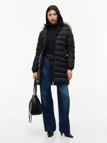 TJW ESSENTIAL HOODED DOWN COAT