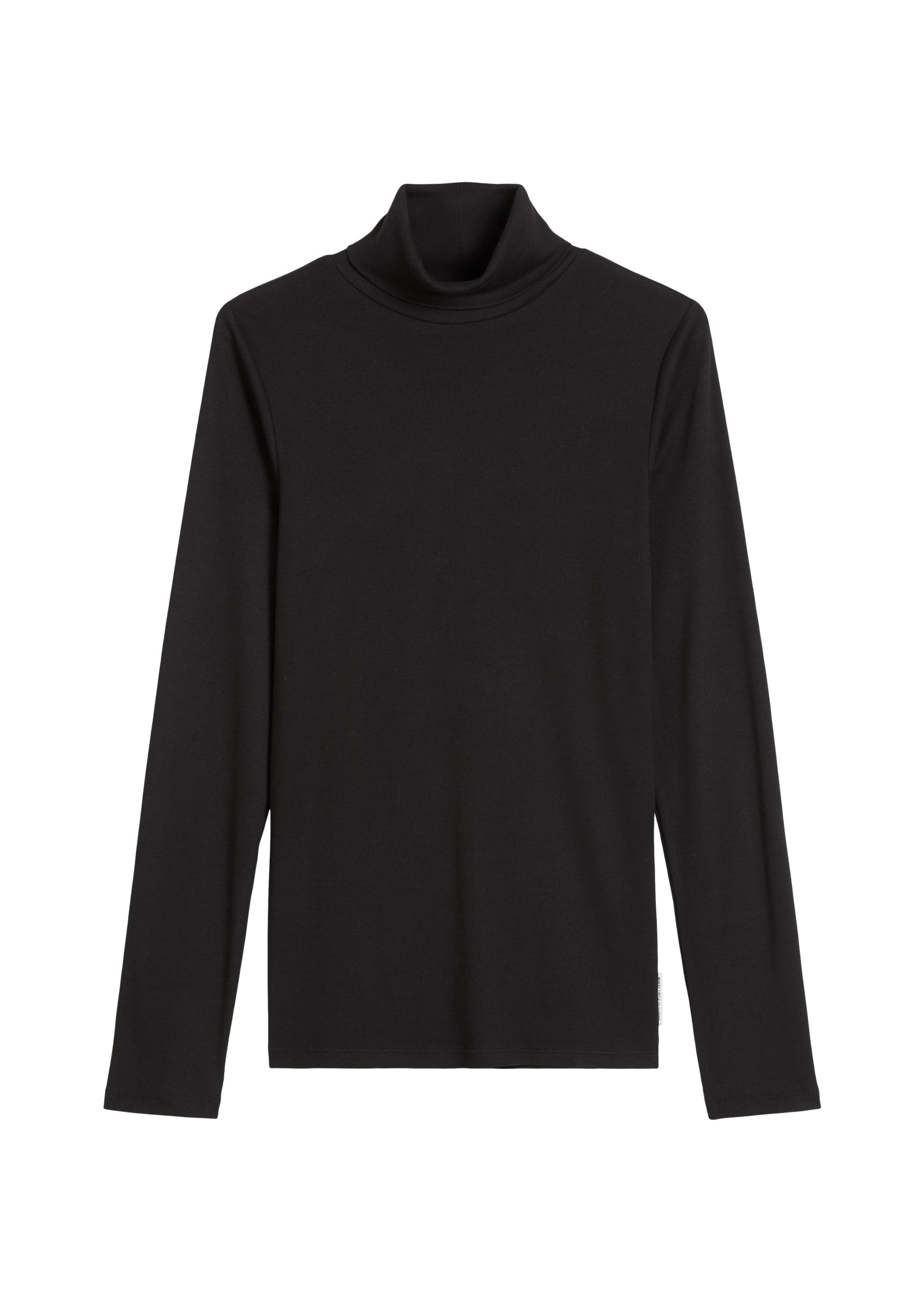 Rollkragen-Longsleeve slim