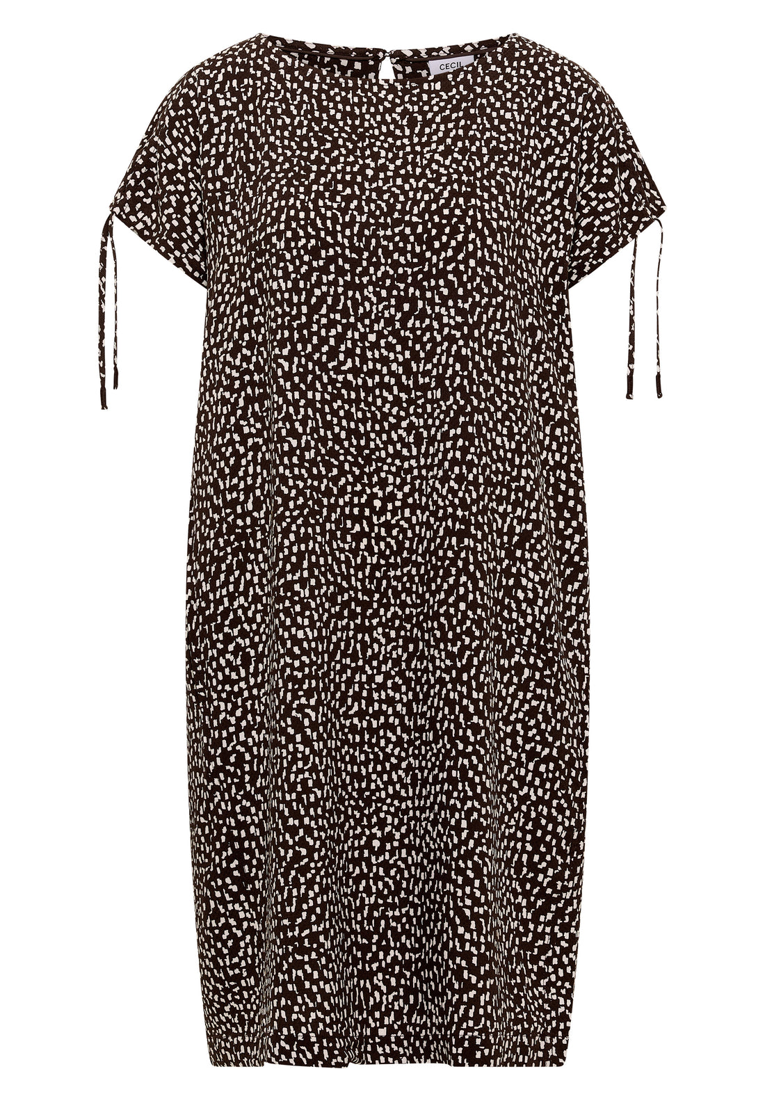 Knielanges Kleid mit Capsleeves