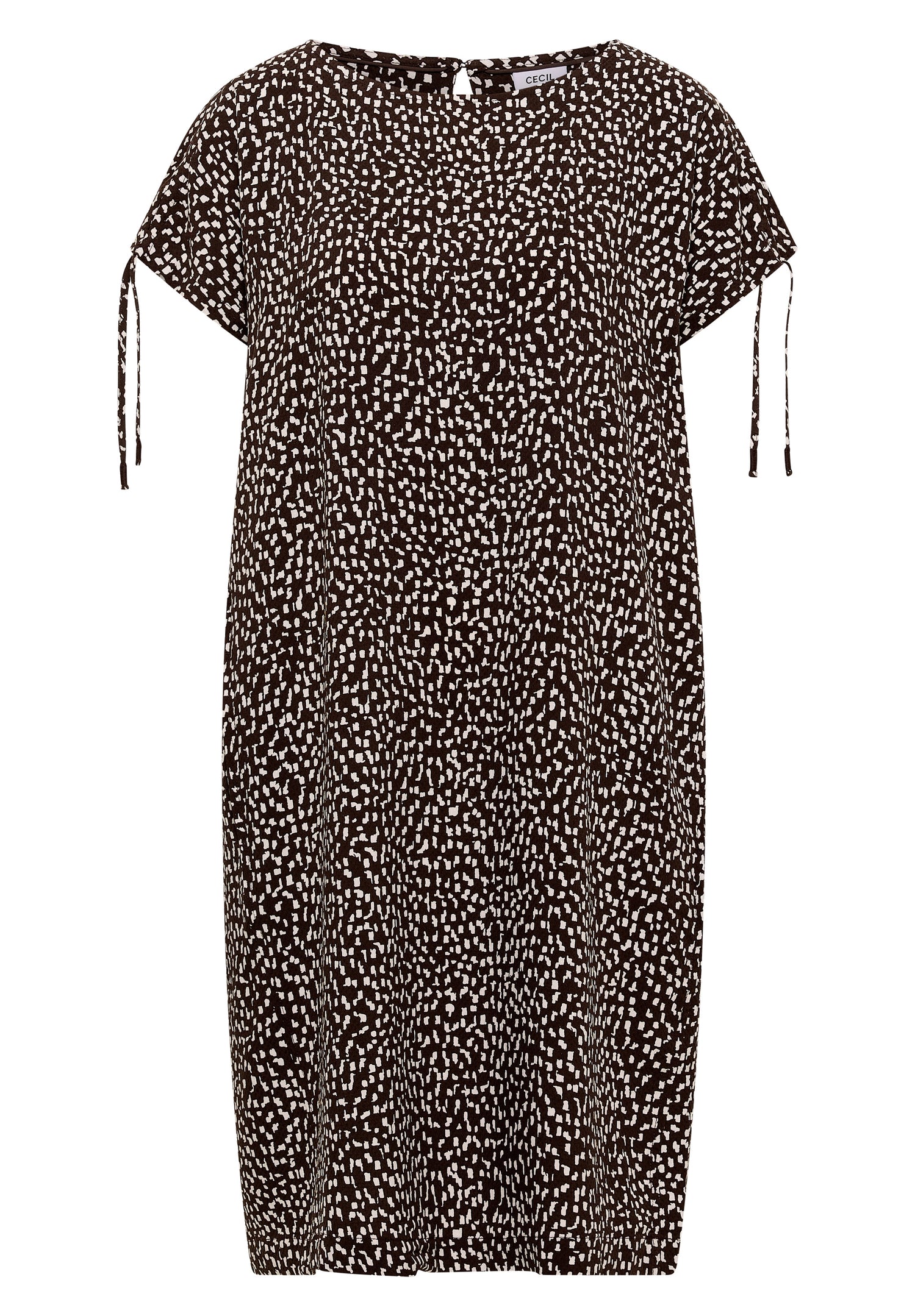 Knielanges Kleid mit Capsleeves