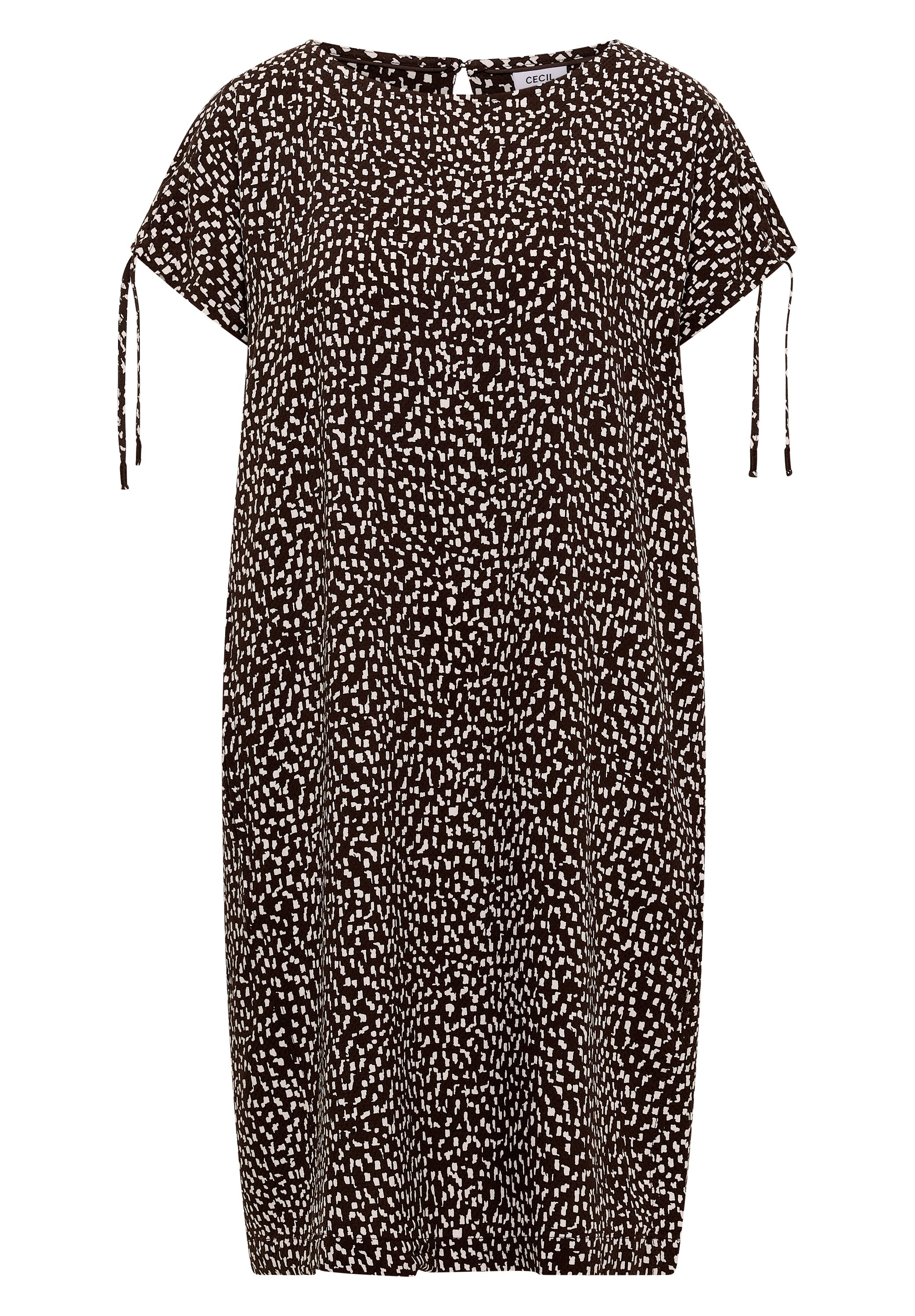Knielanges Kleid mit Capsleeves