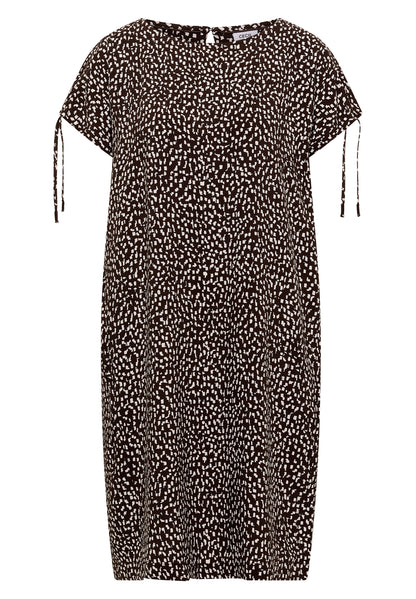 Knielanges Kleid mit Capsleeves