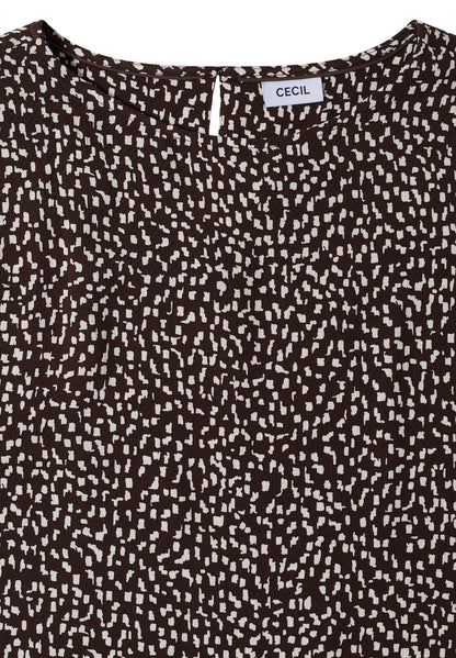 Knielanges Kleid mit Capsleeves