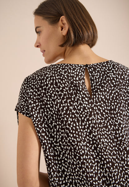 Knielanges Kleid mit Capsleeves