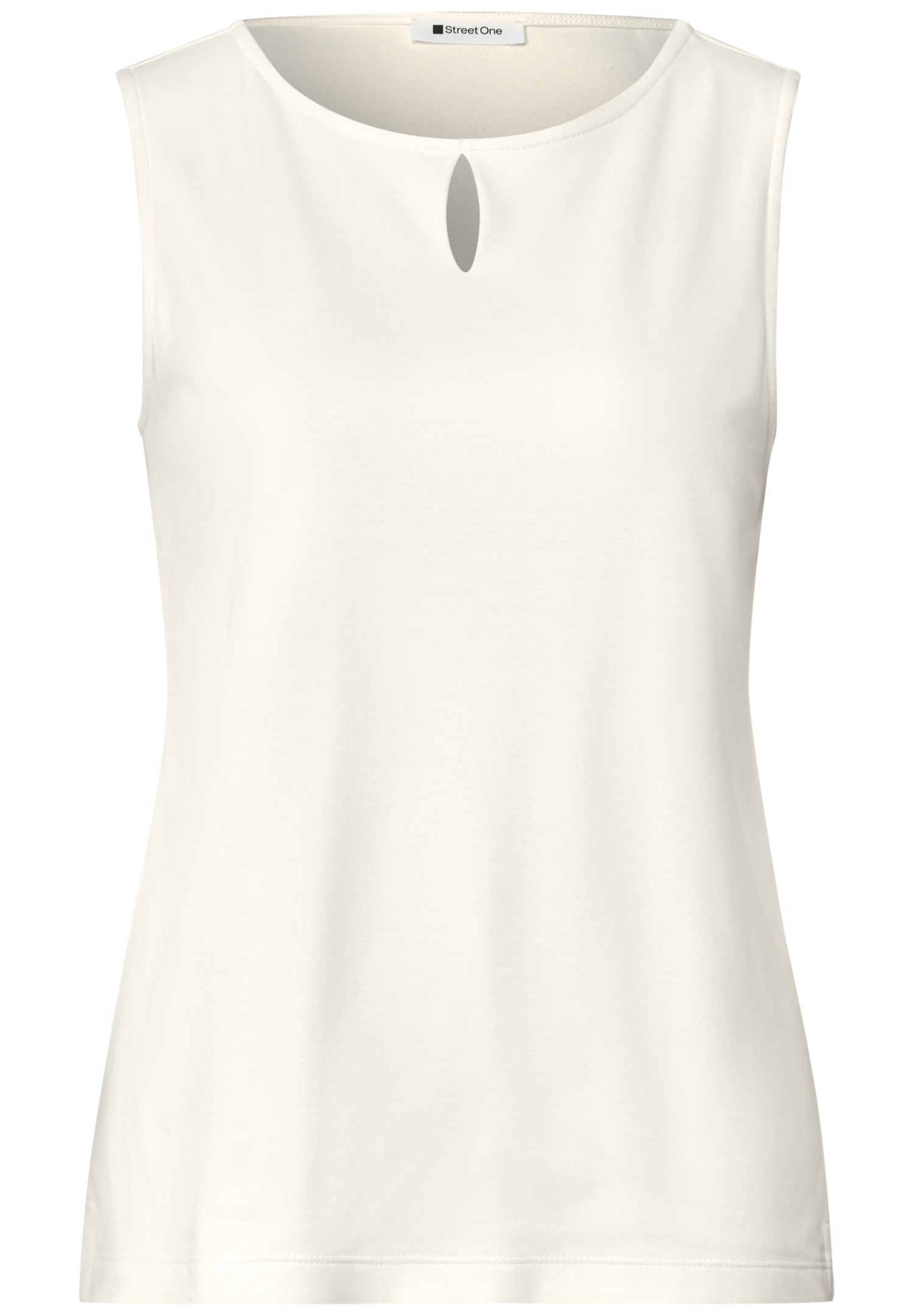 Top mit Rundhals und Cut-Out-Detail