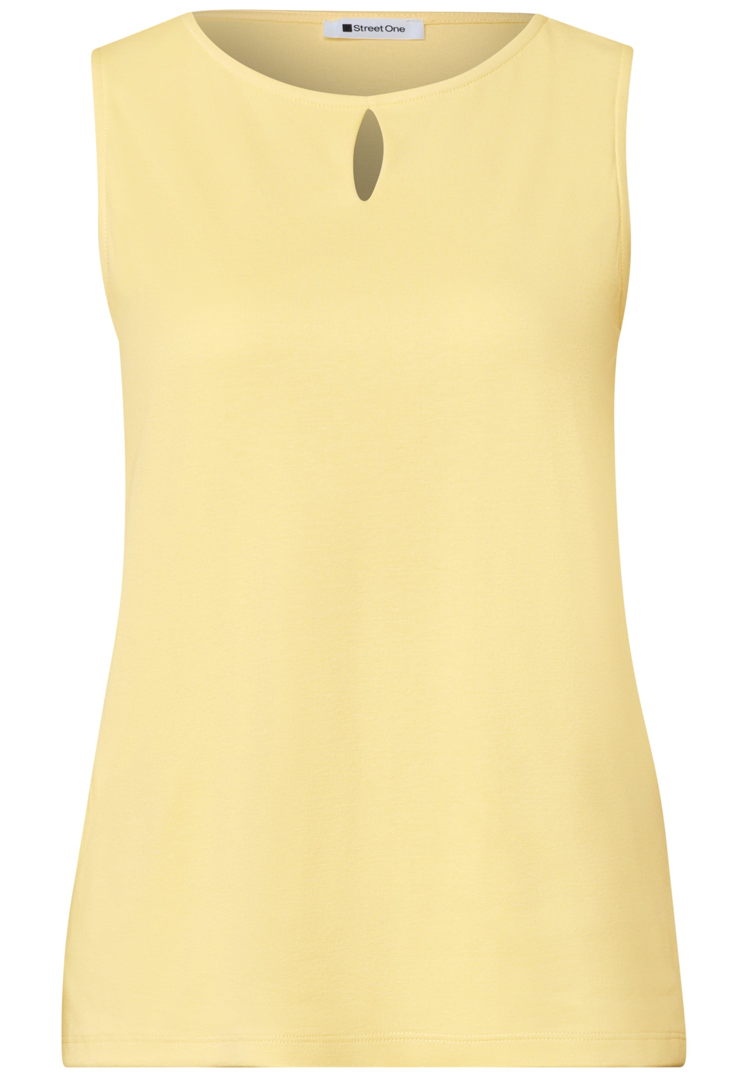 Top mit Rundhals und Cut-Out-Detail
