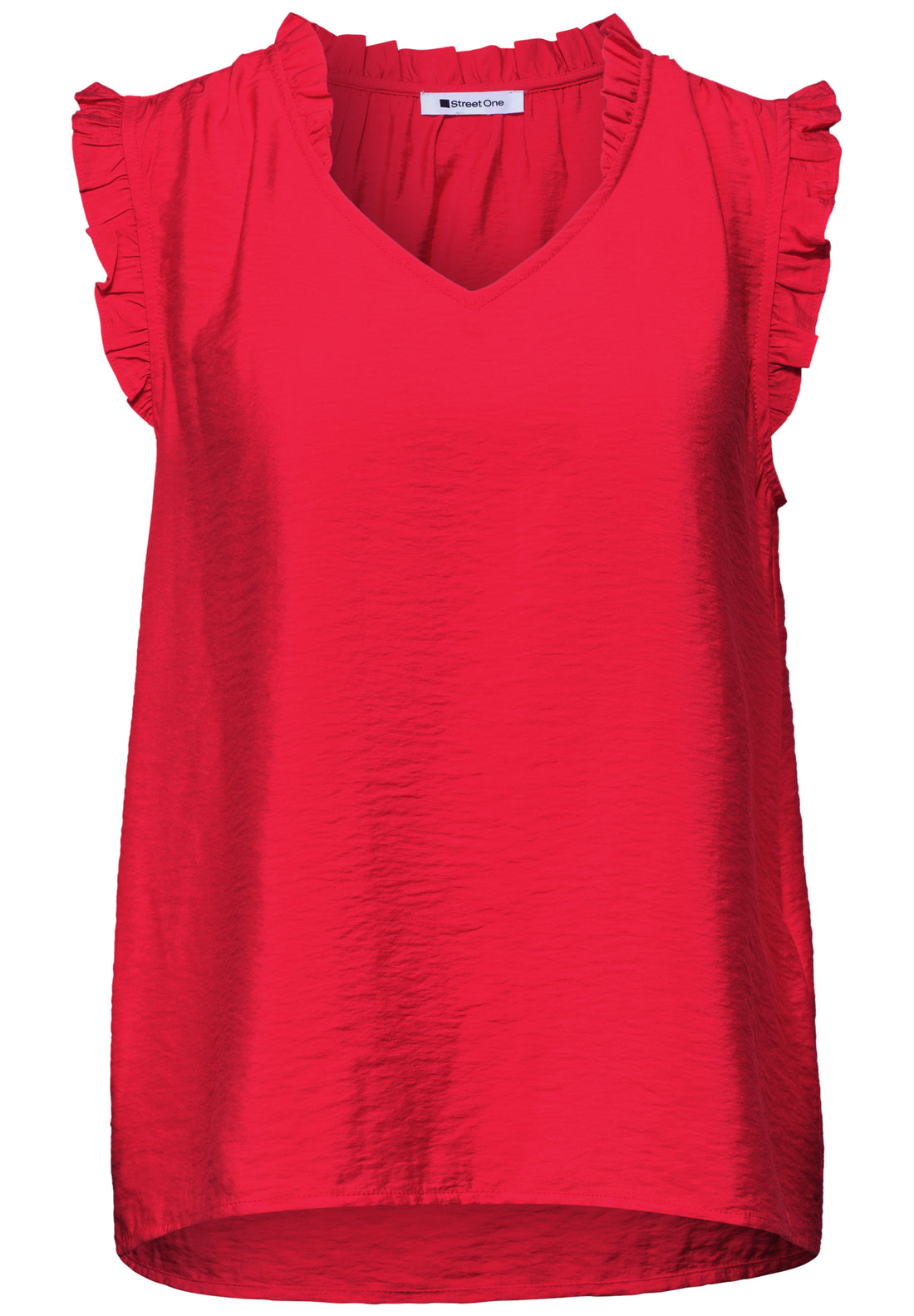 Blusentop mit V-Neck und Rüschen