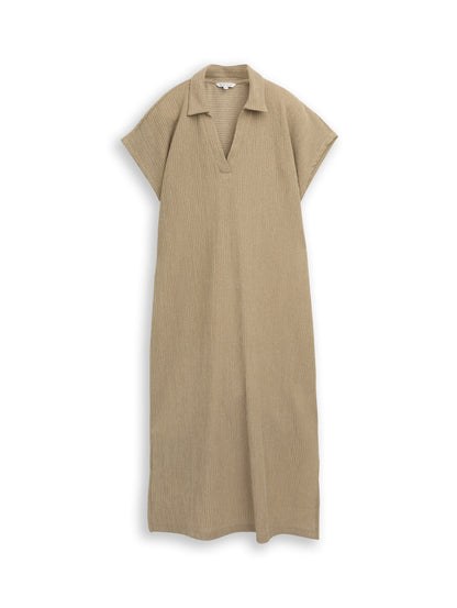 Midi-Kleid mit Polokragen