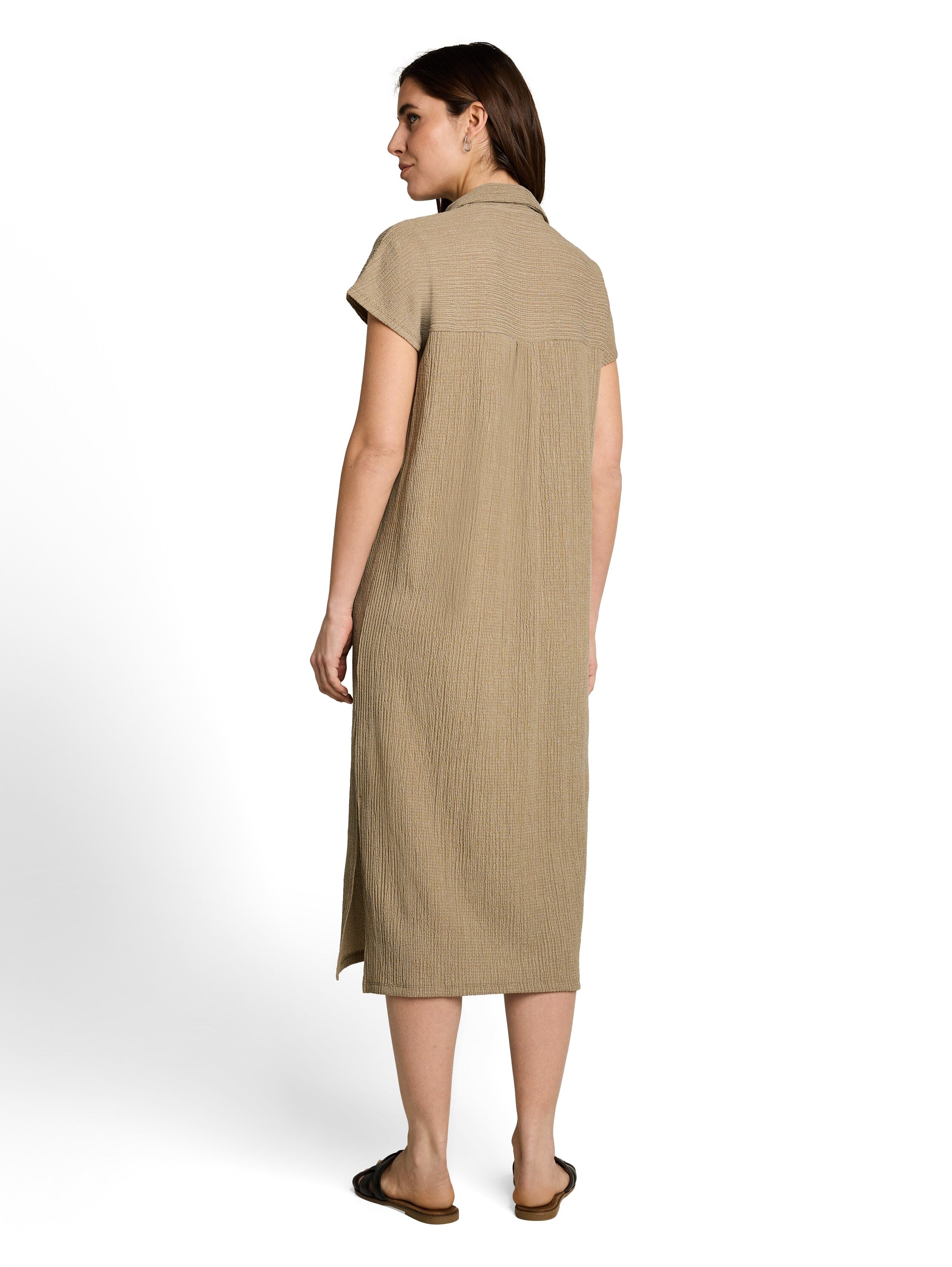 Midi-Kleid mit Polokragen