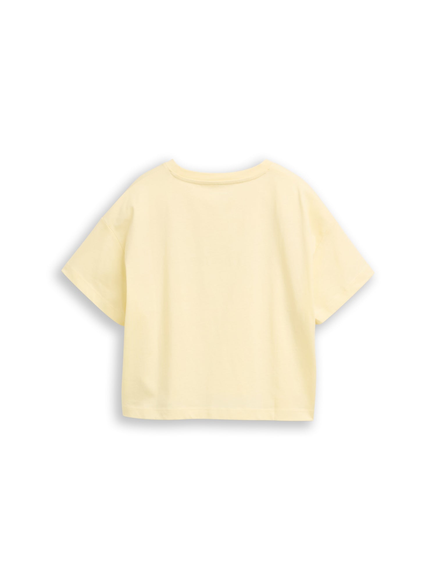 Cropped T-Shirt mit Glitzer-Print