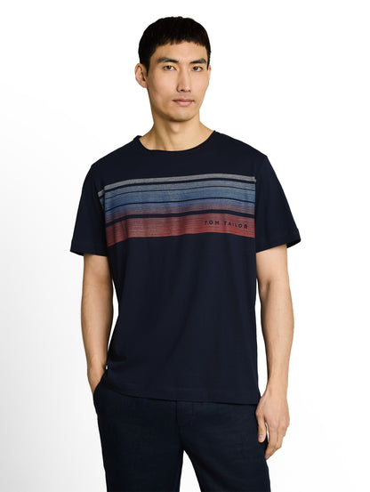 T-Shirt mit Print auf der Brust
