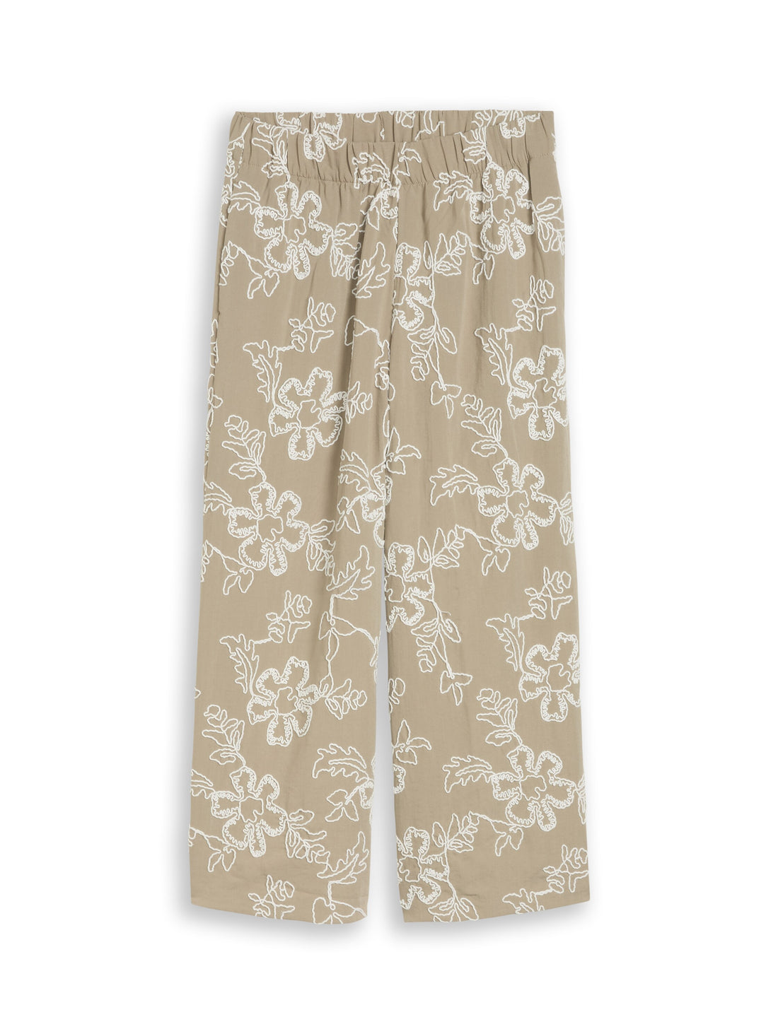 Culotte Hose mit Blumen-Stickerei