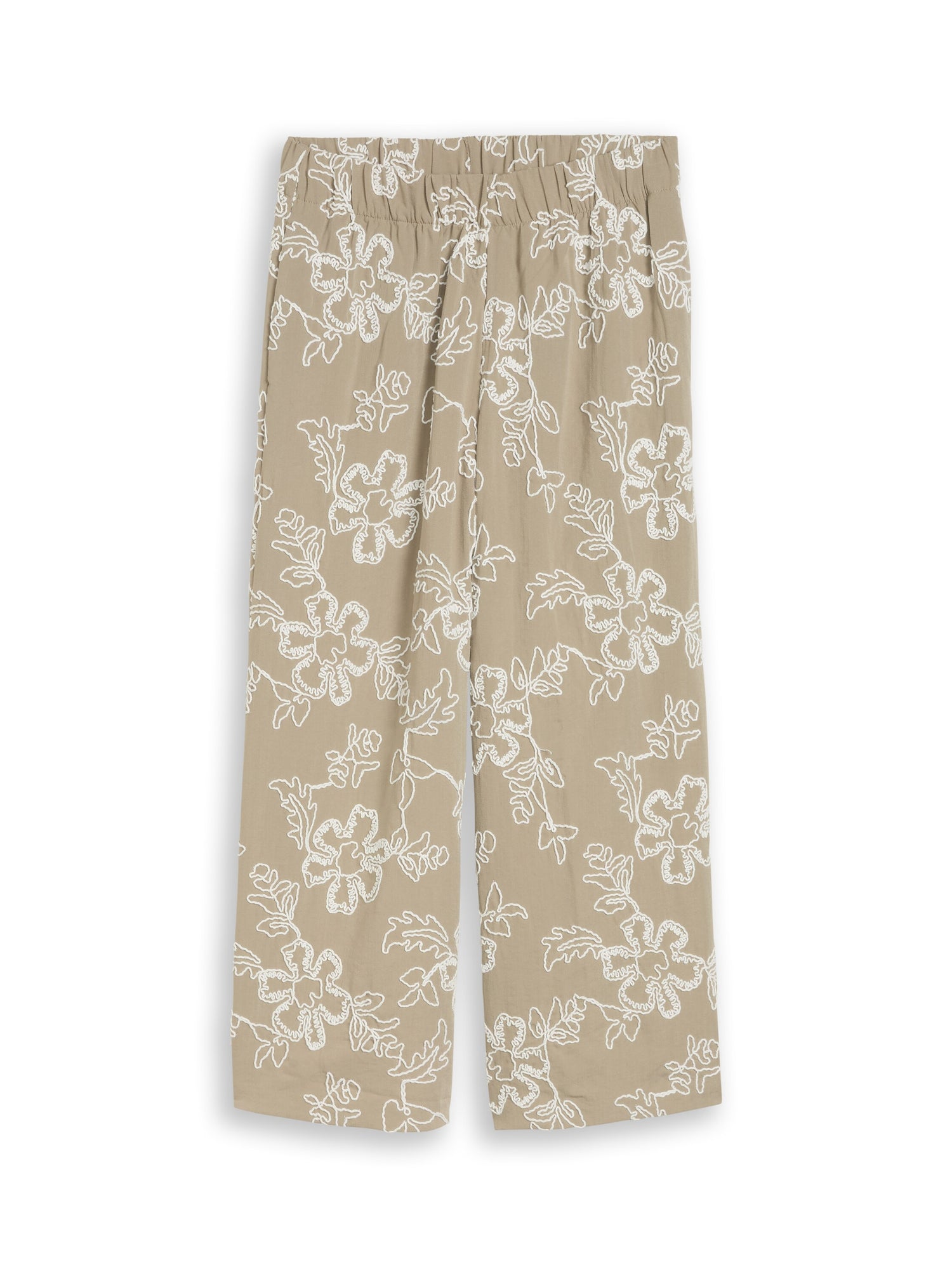 Culotte Hose mit Blumen-Stickerei