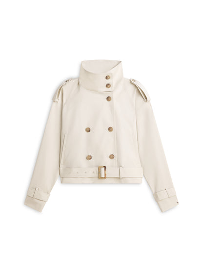 Water Repellent Short Trench Jacket