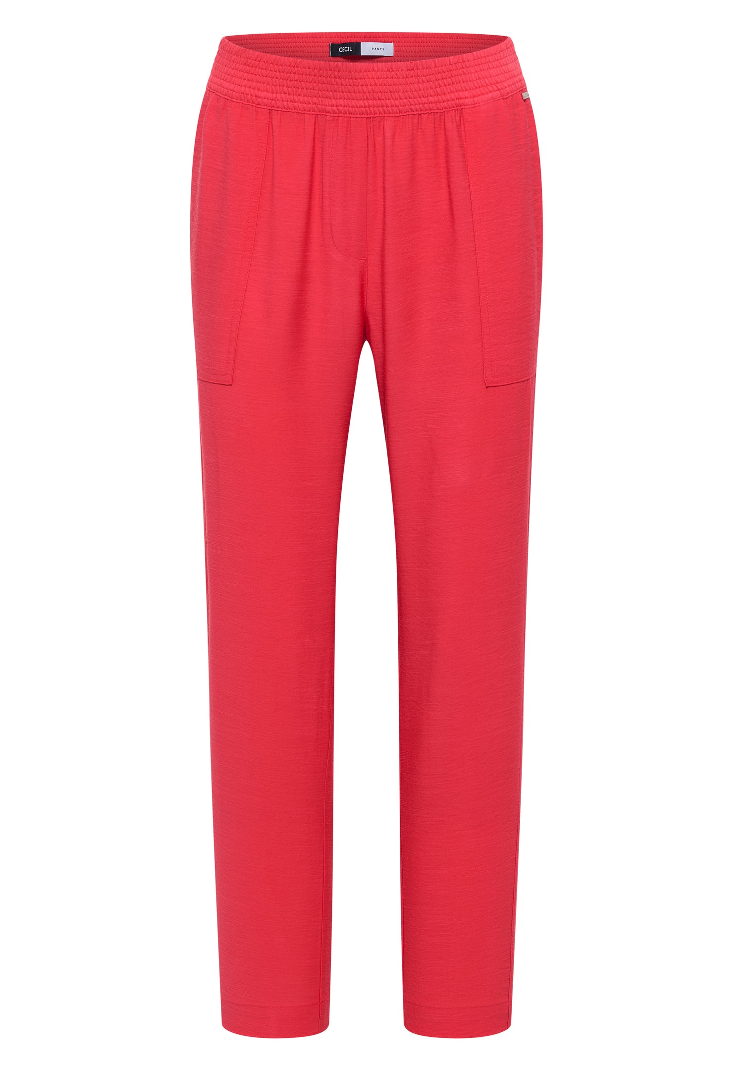 Mid Waist Slim Leg Hose im Loose Fit