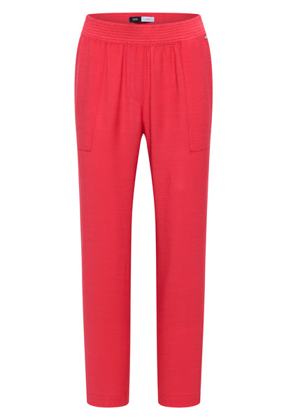 Mid Waist Slim Leg Hose im Loose Fit