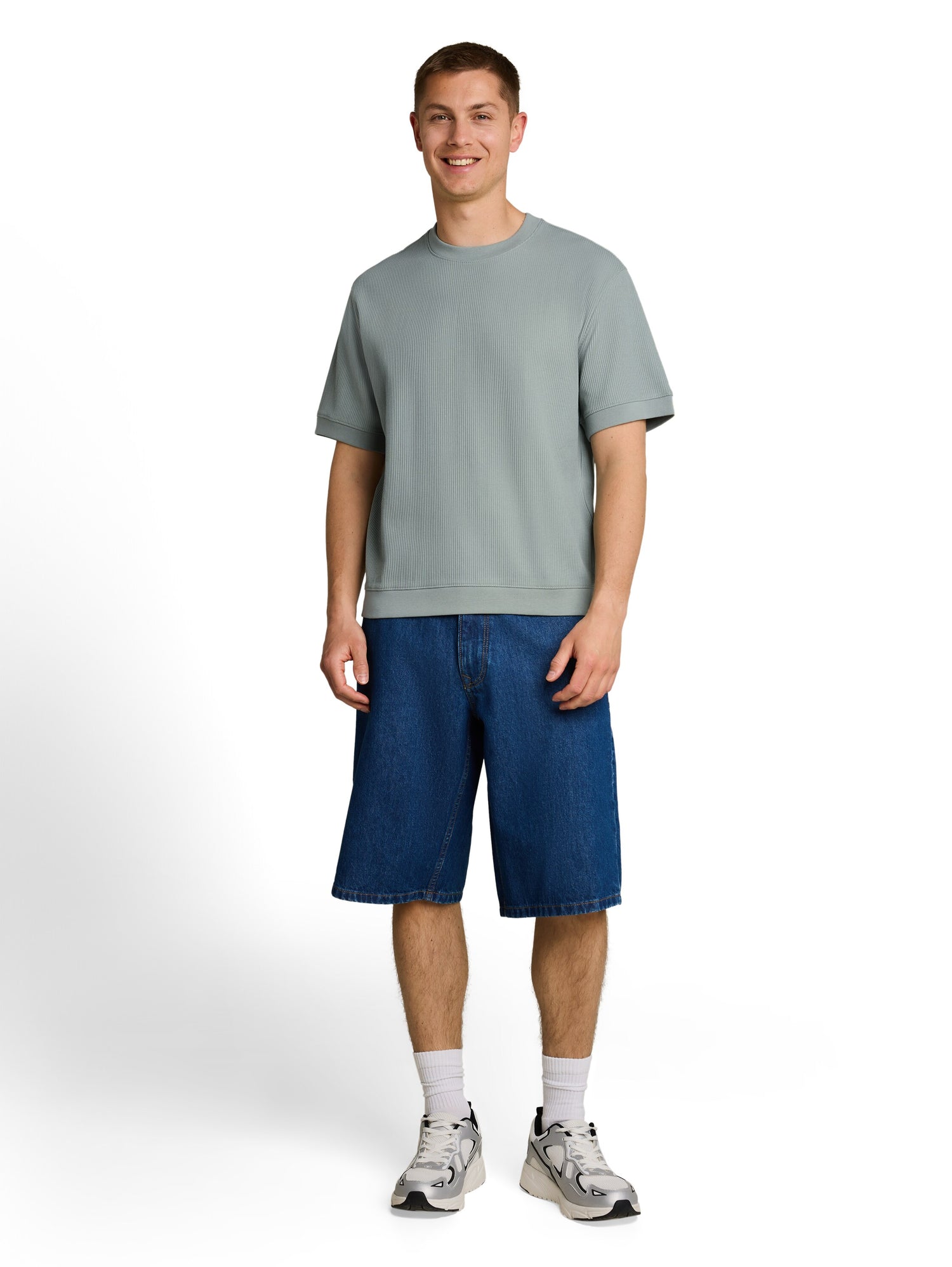Relaxed Fit T-Shirt im Sweatshirt-Style