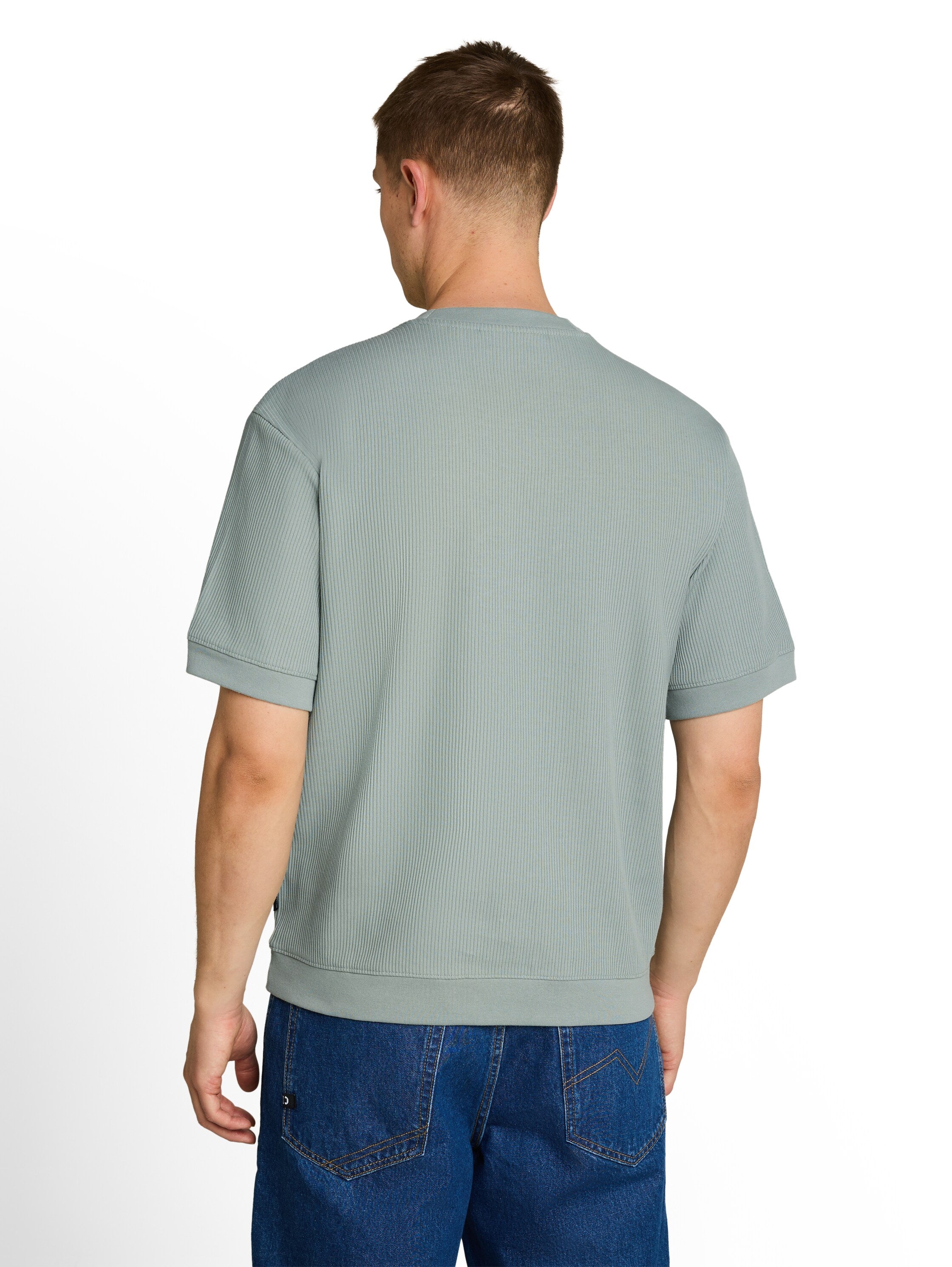 Relaxed Fit T-Shirt im Sweatshirt-Style