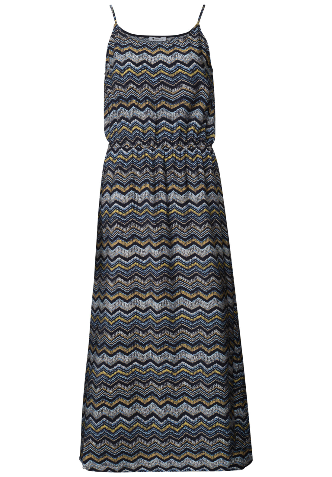 Midi-Kleid mit Zick-Zack-Muster