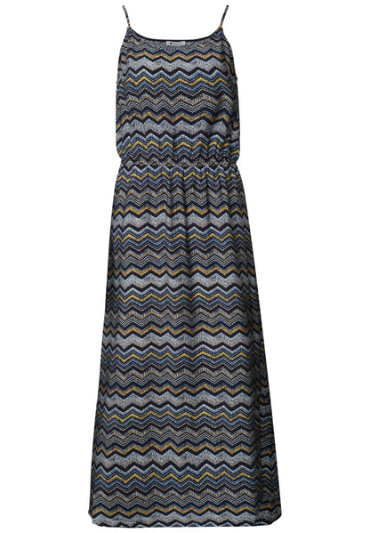 Midi-Kleid mit Zick-Zack-Muster