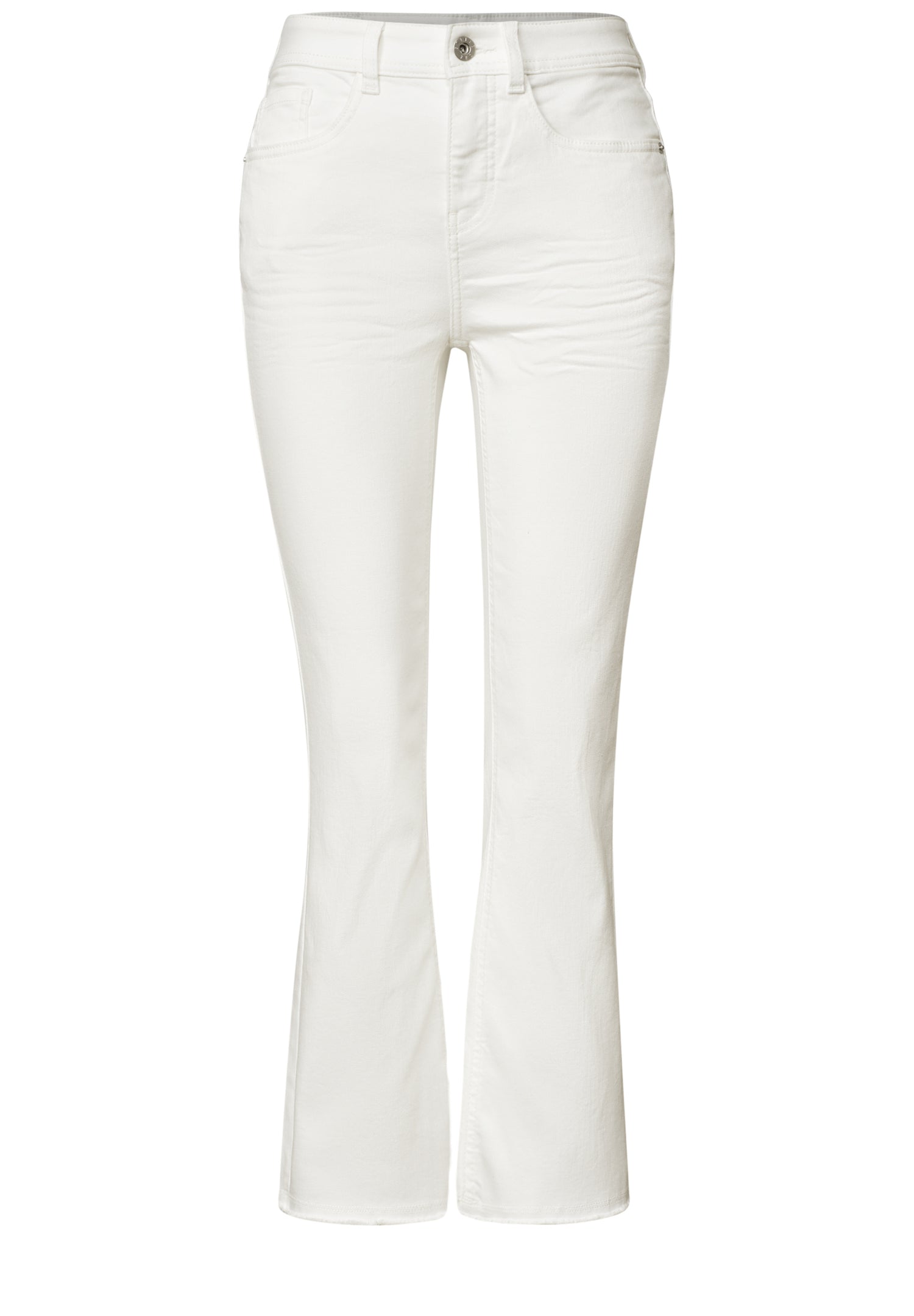 High Waist Flared Leg Jeans im Slim Fit