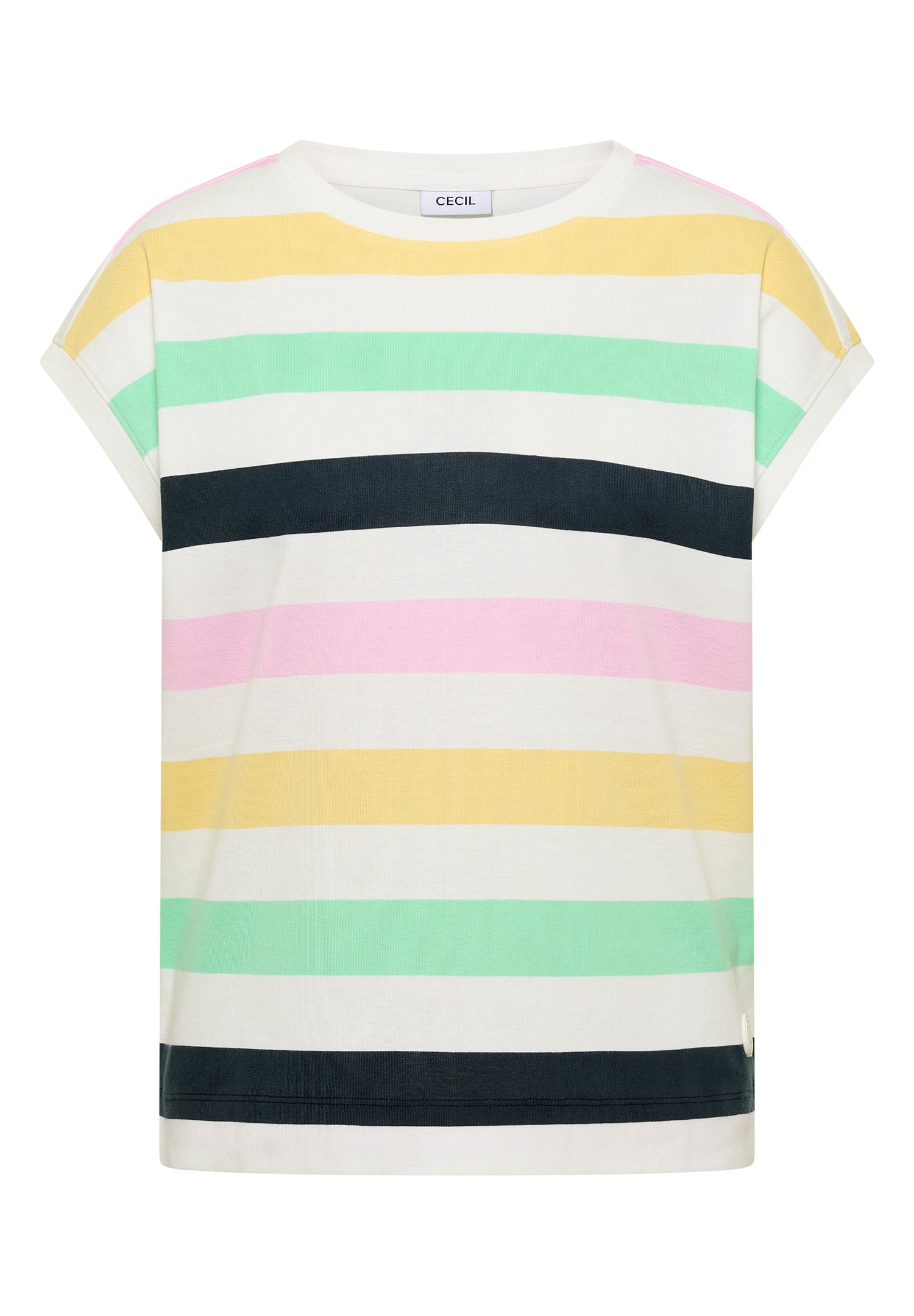 T-Shirt mit Multicolor Streifen