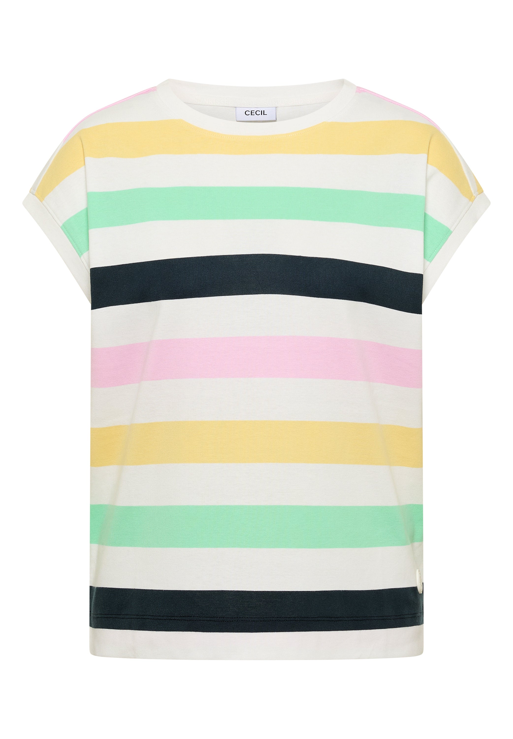 T-Shirt mit Multicolor Streifen